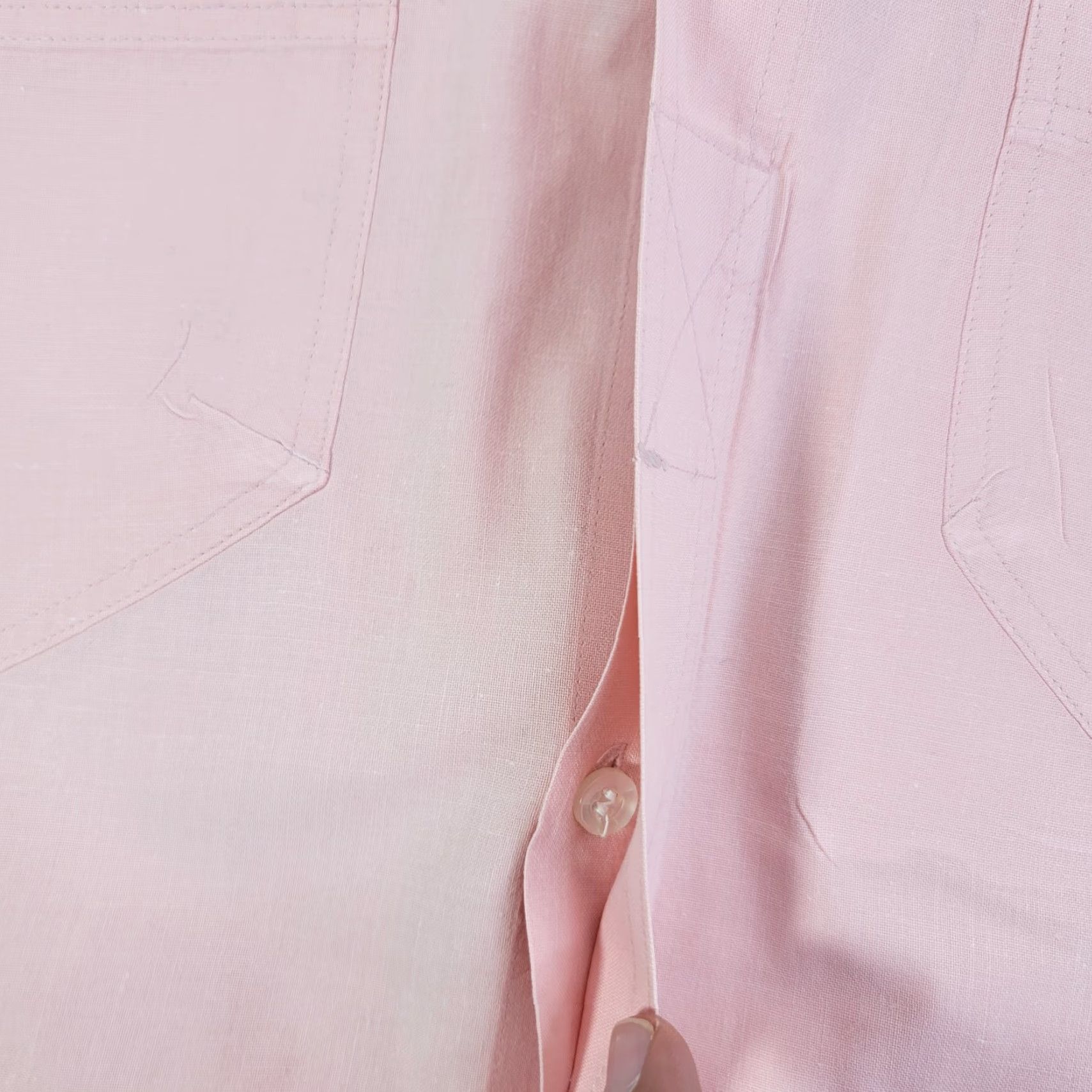 Bugle Boy VINTAGE Bugle Boy Shirt Mens Large Pink Short Sleeve Button Front Off Duty 90s Size US L / EU 52-54 / 3 - 4 Thumbnail