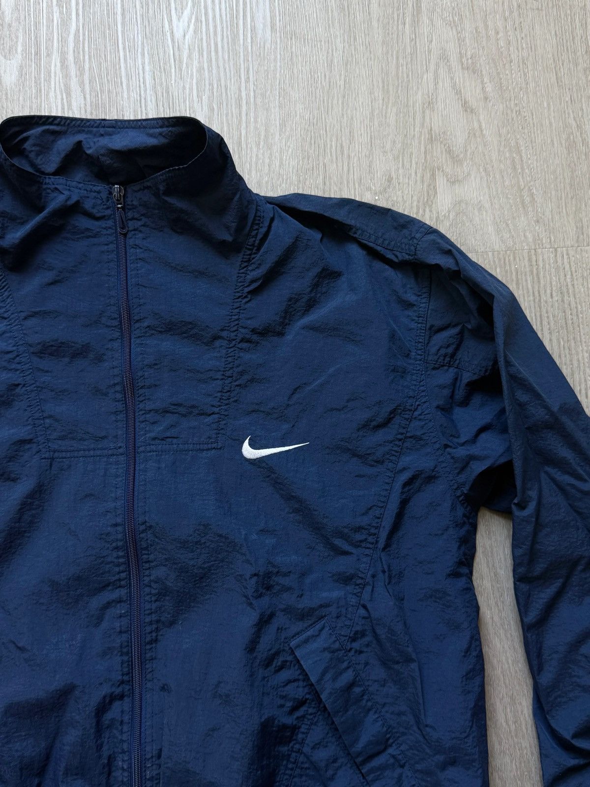 Nike Vintage Blue Nike Windbreaker Size US XL / EU 56 / 4 - 3 Thumbnail
