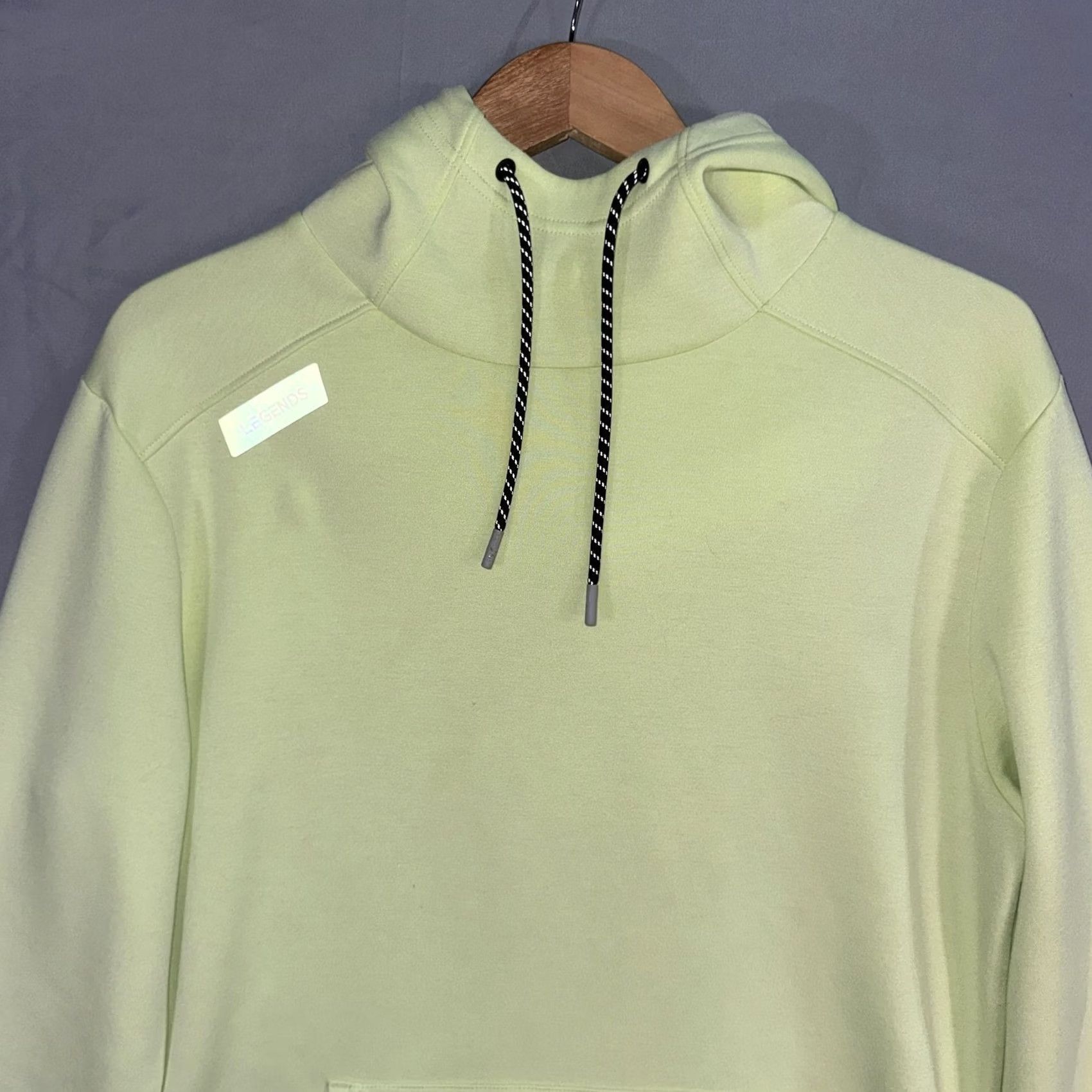 Vintage LEGENDS Hoodie Mens Size M Pullover Reflective Lime Green Yellow Size US M / EU 48-50 / 2 - 3 Thumbnail