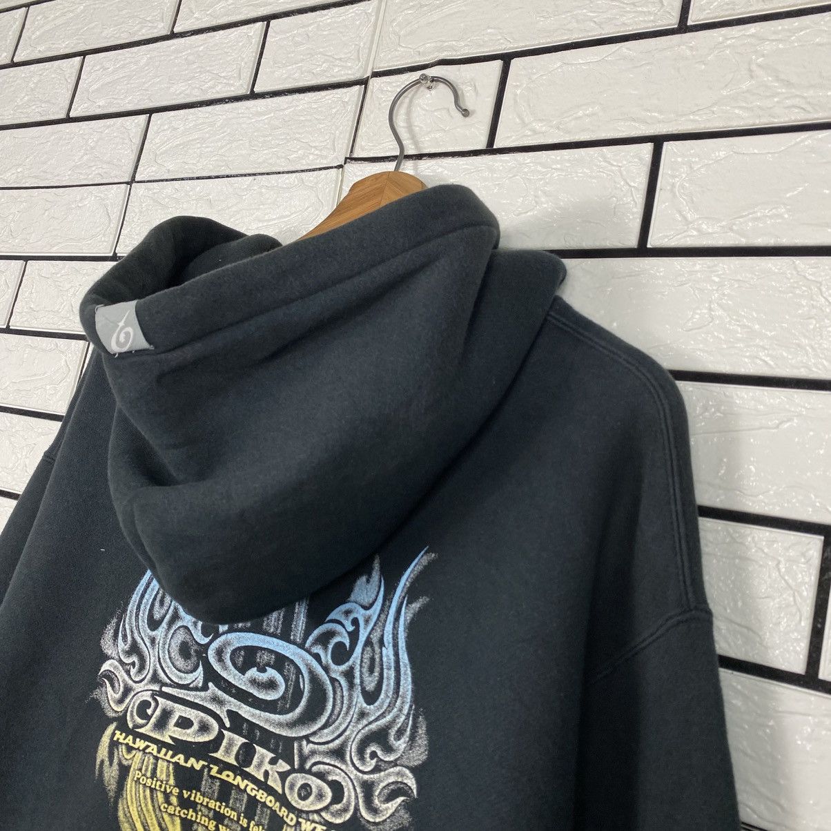Japanese Brand 📌Vintage Bomber Jacket Zipper Hoodie Piko Hawaii Big Logo Size US XL / EU 56 / 4 - 12 Thumbnail
