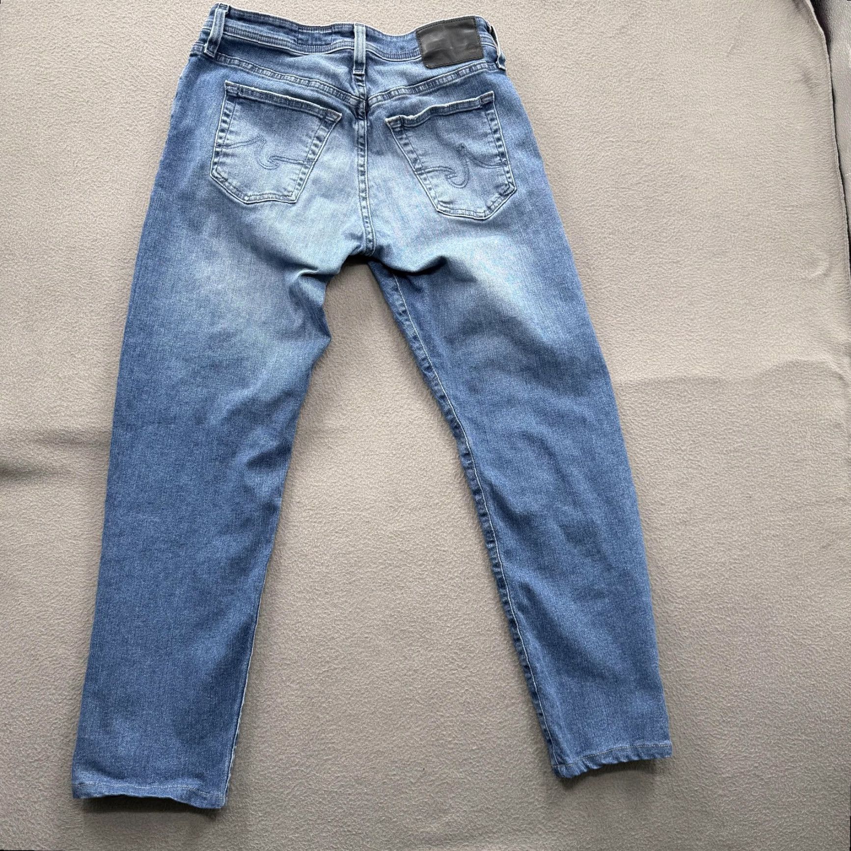 Vintage AG Adriano Goldschmied Everett Jeans Mens 29x34 Blue Slim Straight Size US 29 - 2 Thumbnail