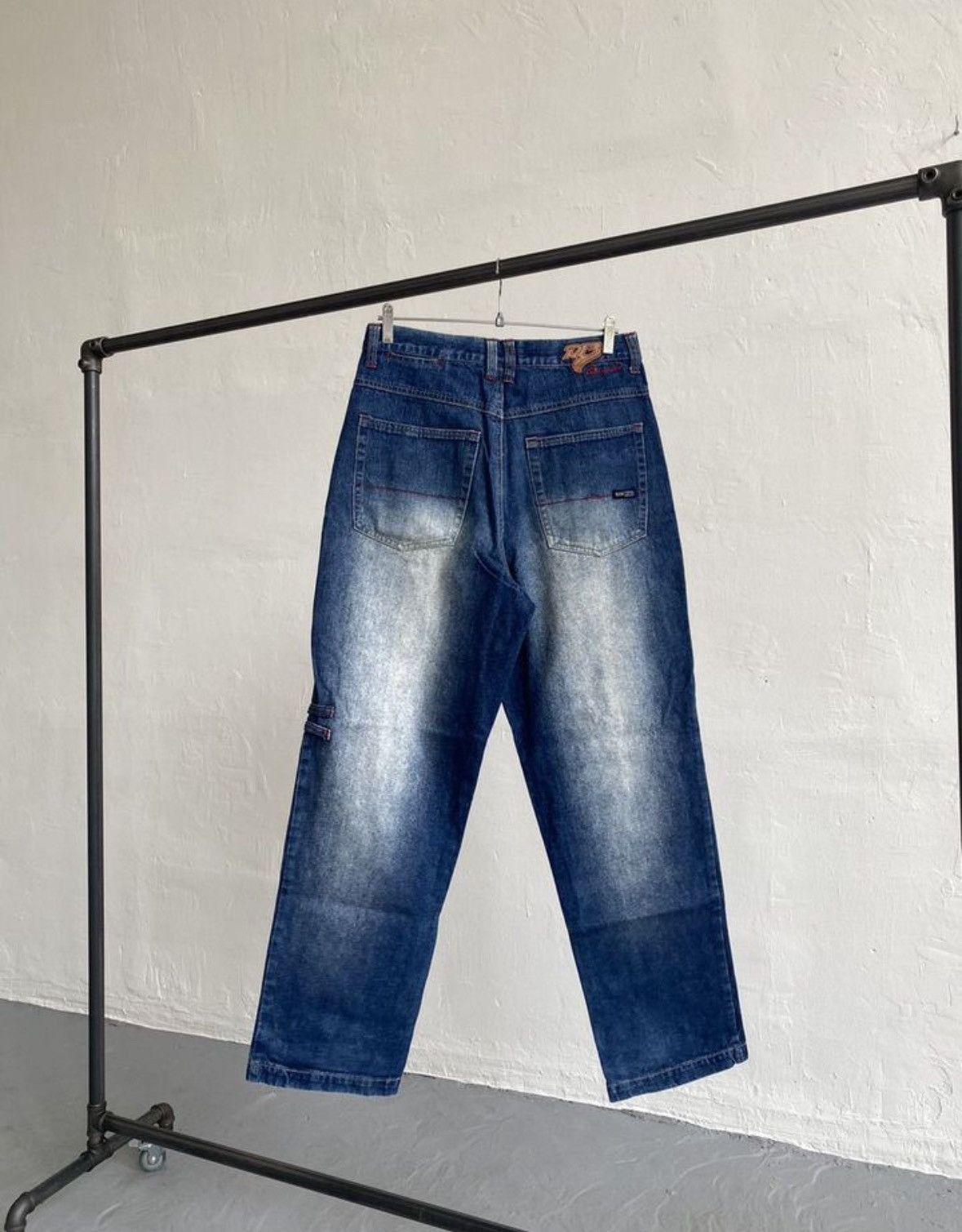 Ecko Unltd. × Vintage Raw Blue Rap Vintage Jeans Size US 32 / EU 48 - 2 Thumbnail