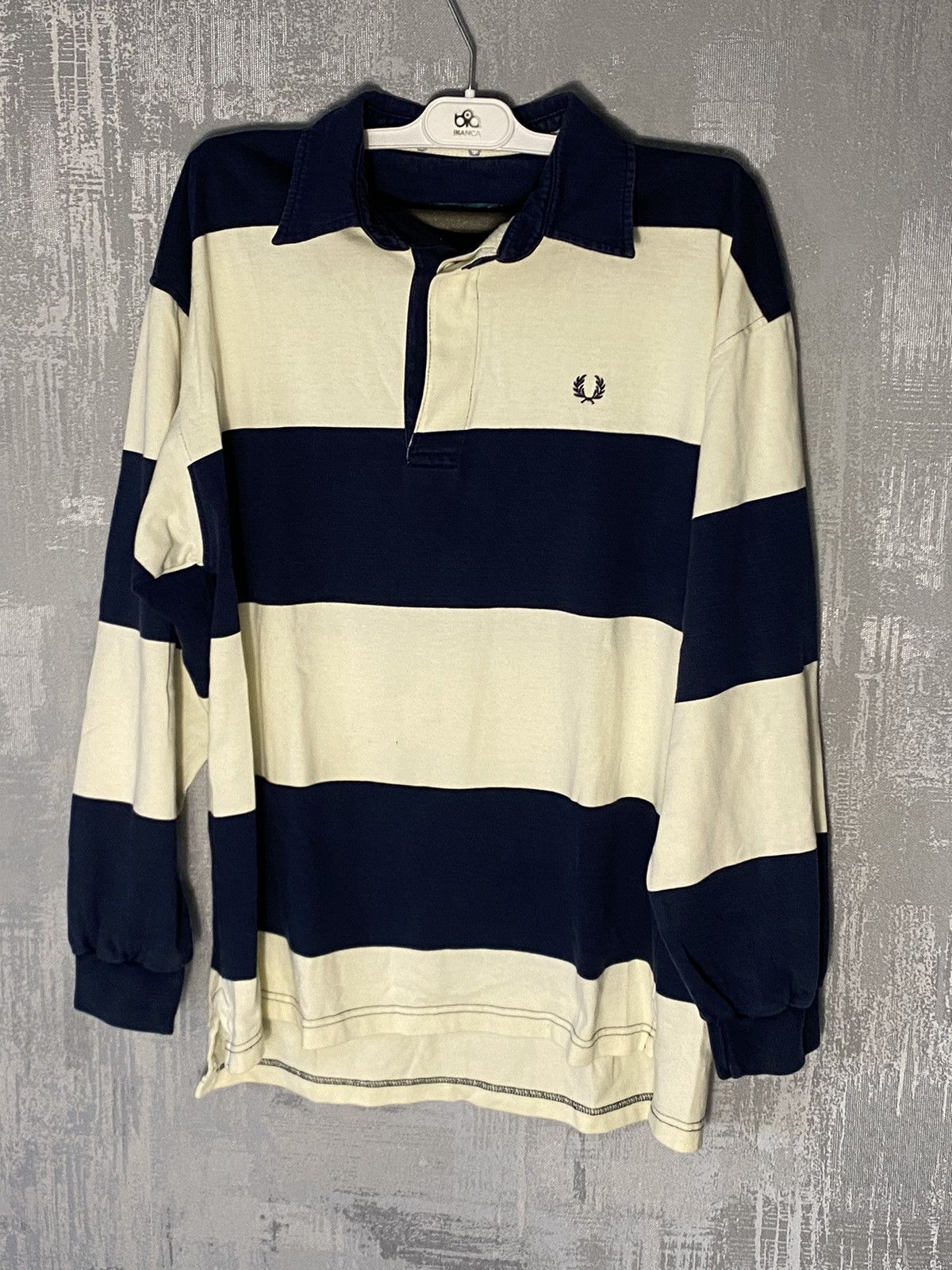 Fred Perry × Polo Ralph Lauren × Vintage Very Rare Vintage Fred Perry Rugby Jersey Polo Drill Size US S / EU 44-46 / 1 - 1 Thumbnail