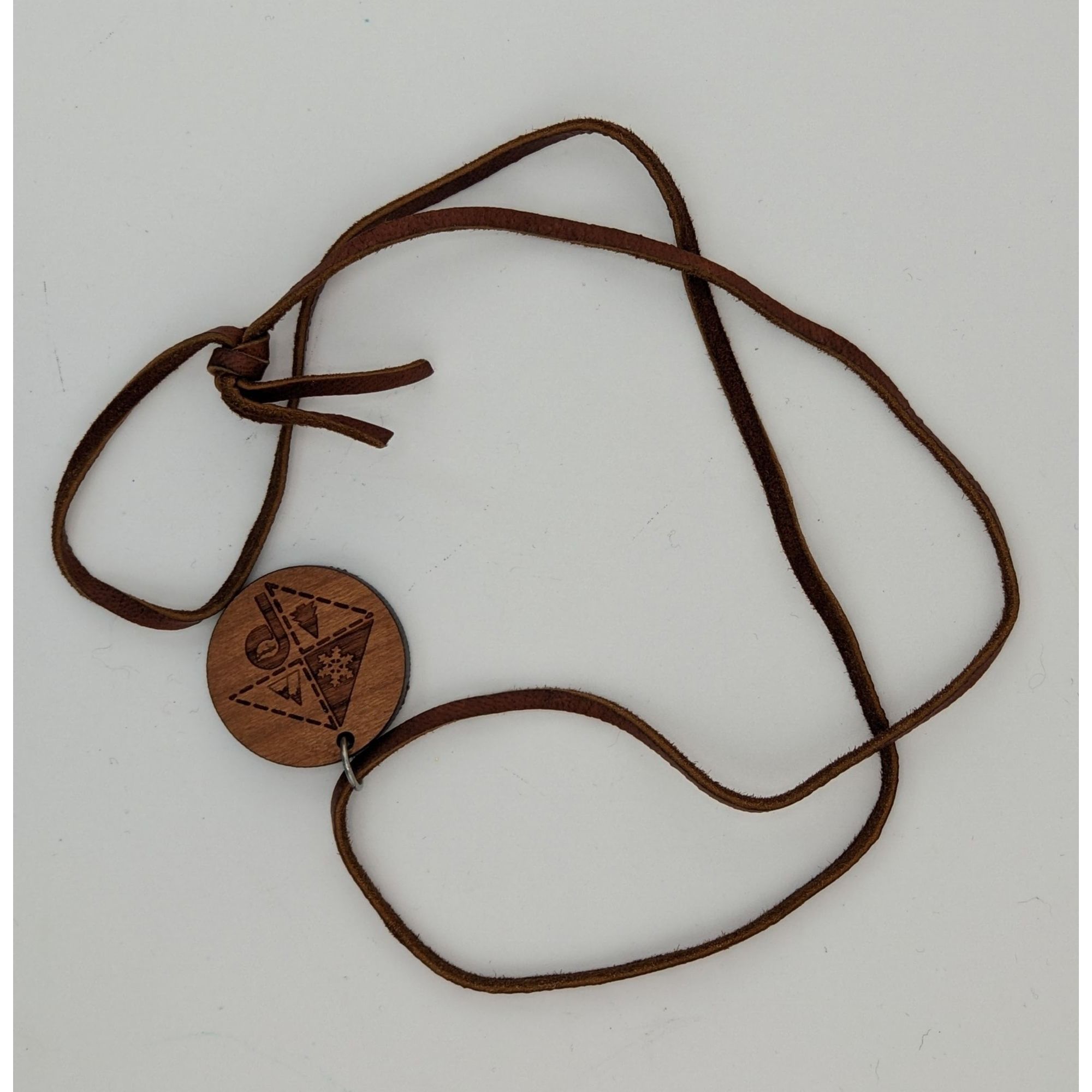 Other Nature-Themed Wooden Pendant Necklace With Engraved Design & Size ONE SIZE - 5 Thumbnail