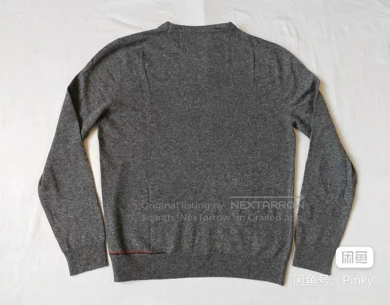 Hermes Hermes Men's cashmere sweater, deep gray color, 30% cashme Size US L / EU 52-54 / 3 - 6 Thumbnail