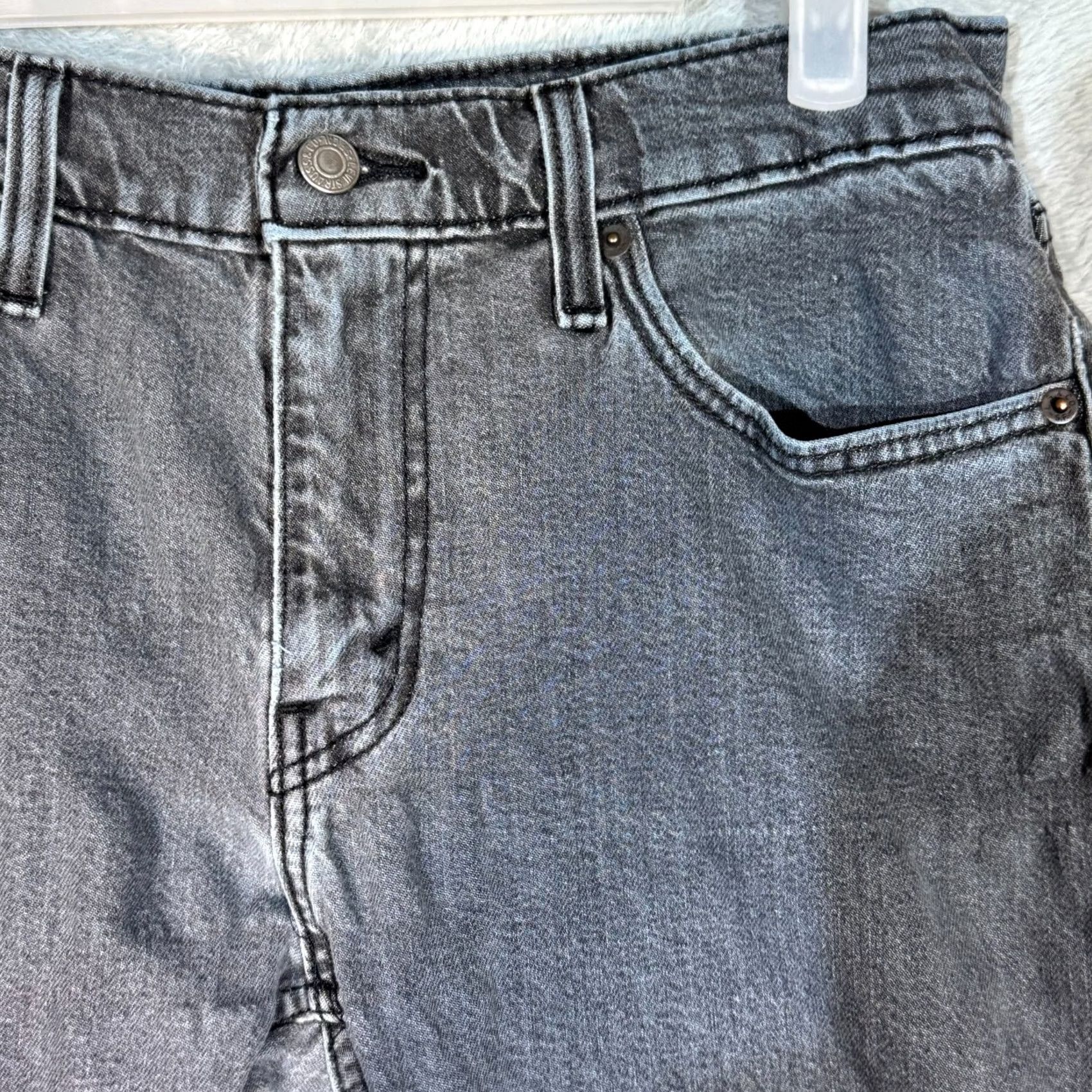 Levi's Levi’s 512 Jeans Slim Tapered Gray 30x30 Men’s Regular Denim Stretch Modern Outdoor 90s? No, 512 fits Mens Jeans Size US 30 / EU 46 - 4 Thumbnail