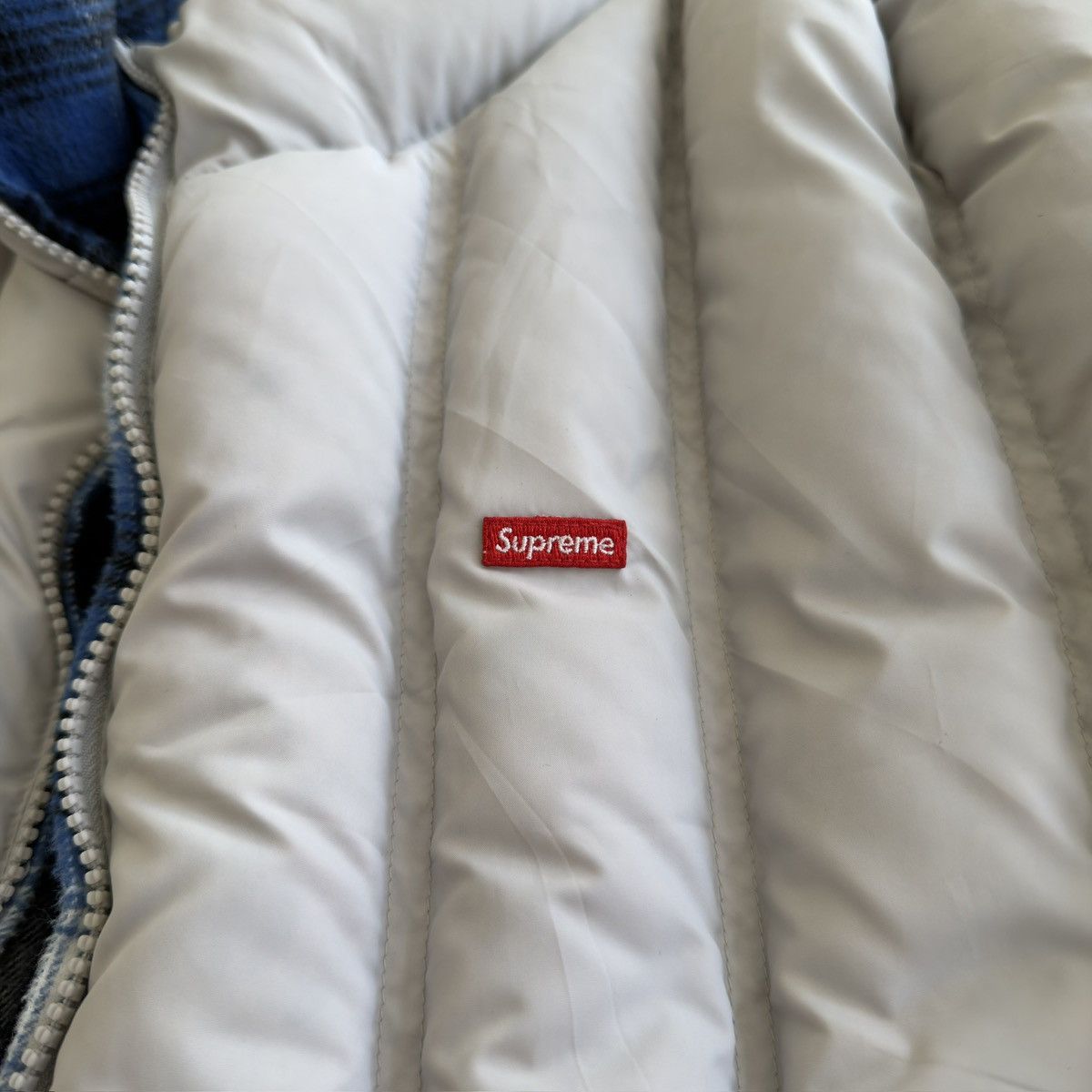 Supreme FW2022 Flannel Reversible Down Puffer Jacket Size US M / EU 48-50 / 2 - 9 Thumbnail