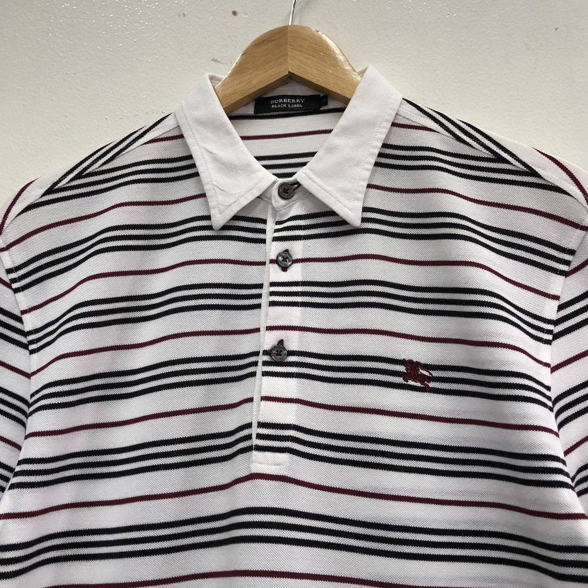 Burberry Burberry Black Label Men’s Striped Short Sleeve Polo Shirt Size US M / EU 48-50 / 2 - 2 Thumbnail