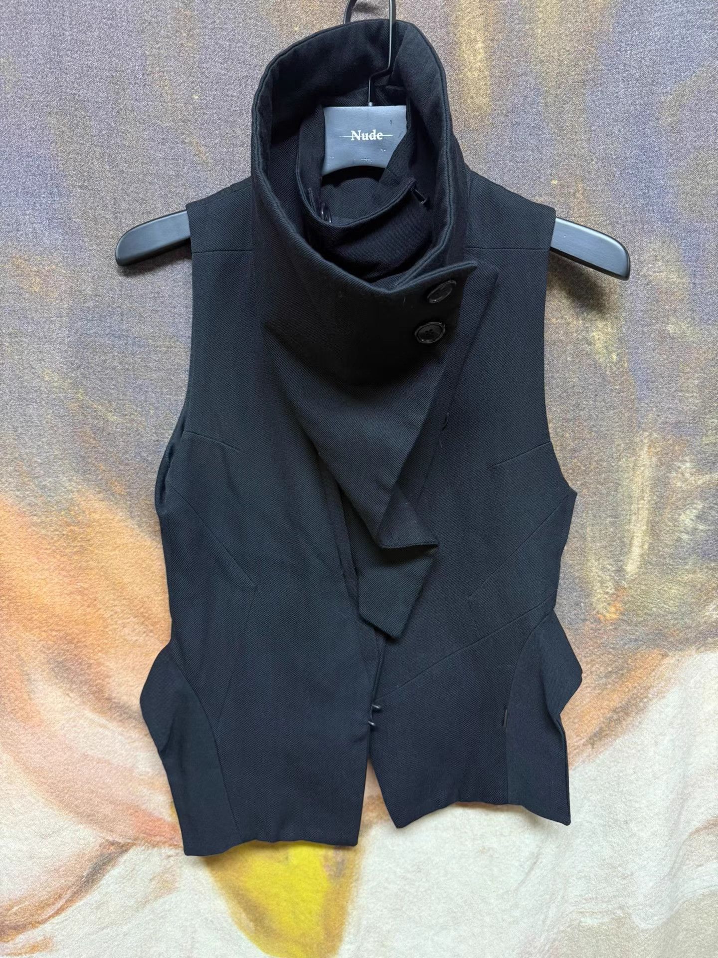 Ann Demeulemeester Ann Demeulemeester Deconstructed Wool Layered Vest K20 Size XXS / US 00 / IT 34 - 2 Thumbnail