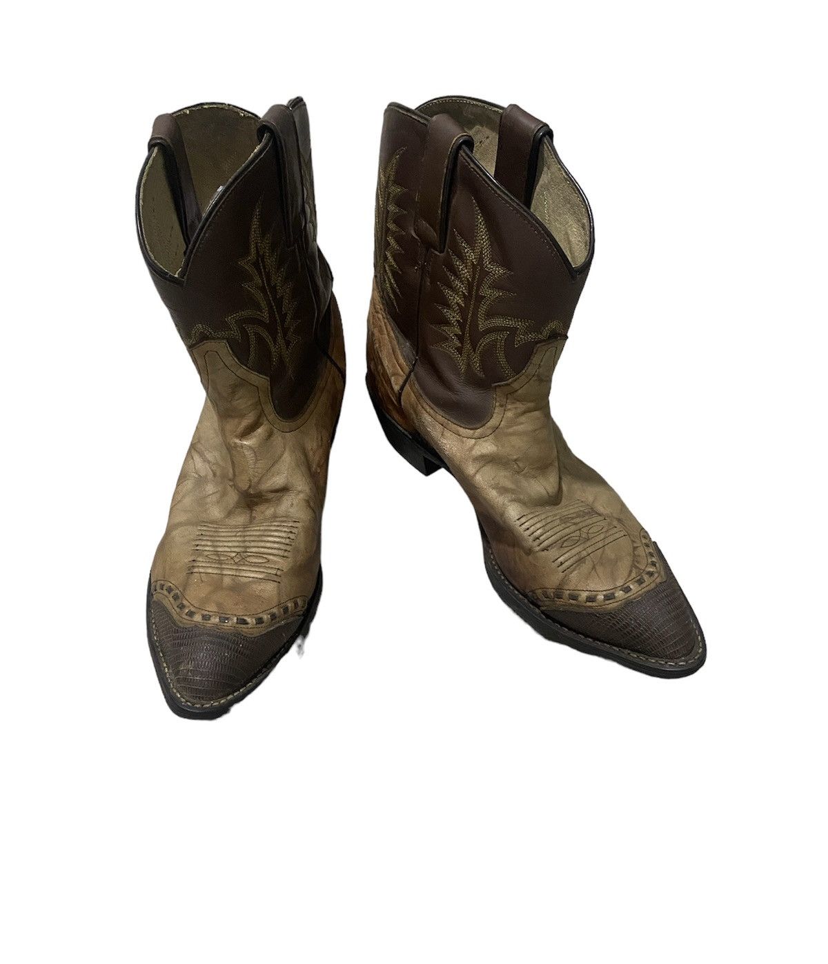 Tony Lama × Vintage 🇲🇽 Vtg 80’s Tony Lama Elephant Cowboy Western Boots Size US 12 / EU 45 - 3 Thumbnail
