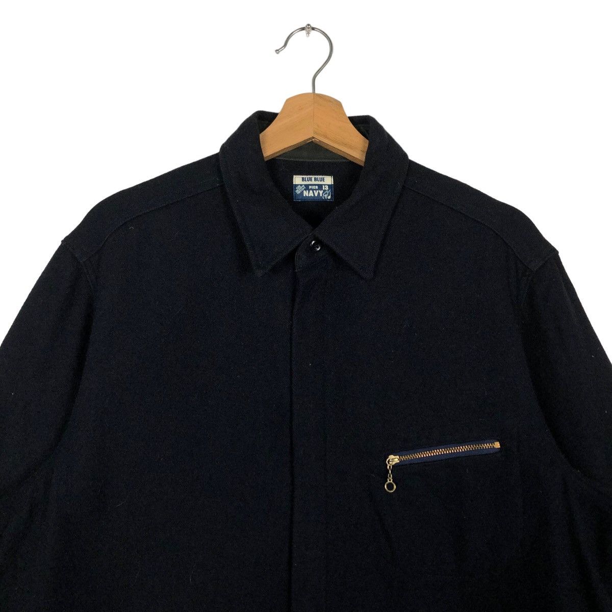 Blue Blue Japan 🔥Vintage Union Made Navy Blue Blue Kobe Yokohama Yokosuka Size US M / EU 48-50 / 2 - 2 Thumbnail