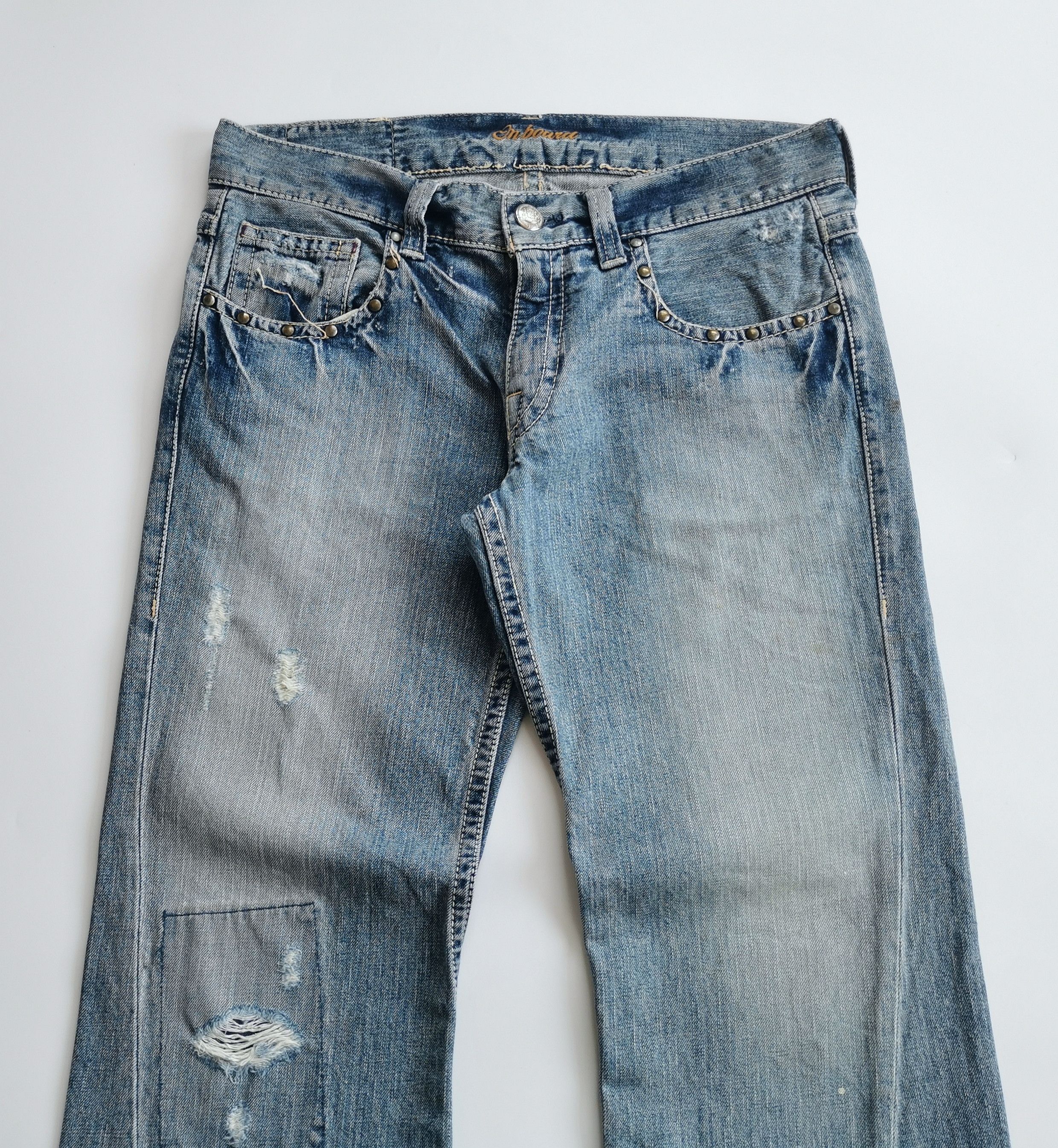 Tornado Mart Flare Jeans On Board Rusty Clawmark Boot Cut Denim Size US 34 / EU 50 - 8 Thumbnail