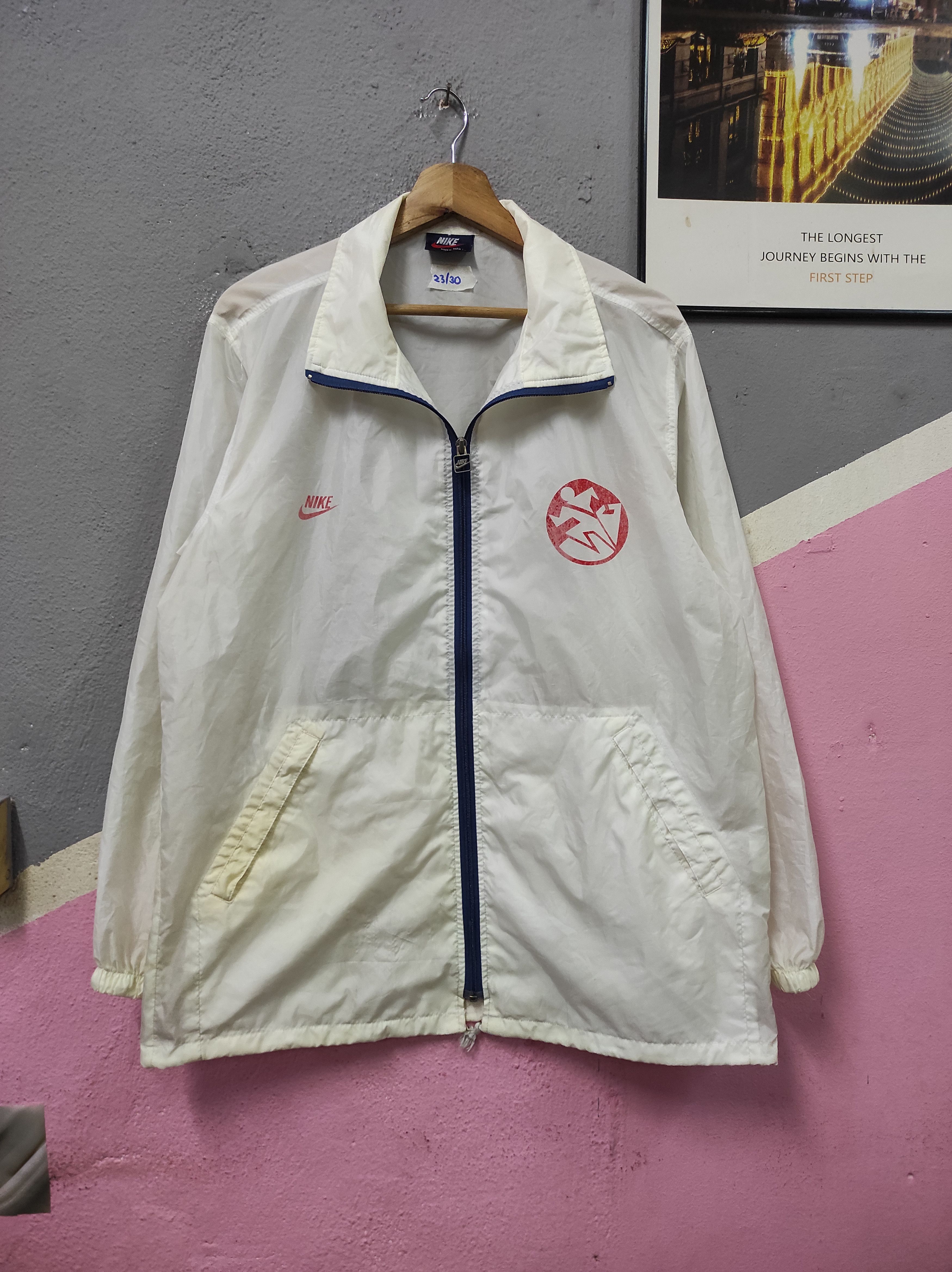 Nike × Vintage NIKE VTG 90'S RUNNING MARATHON LIGHT JACKET Size US L / EU 52-54 / 3 - 1 Thumbnail