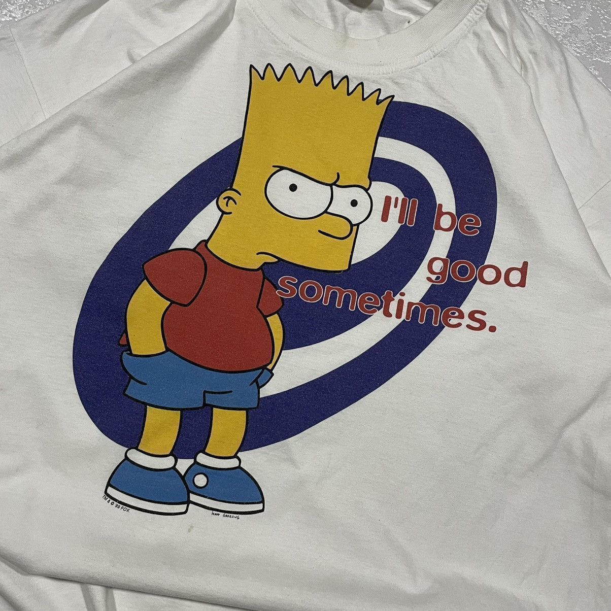 The Simpsons RARE! Vintage Bart Simpson I’ll Be Good Sometimes Tshirt Size US XL / EU 56 / 4 - 2 Thumbnail