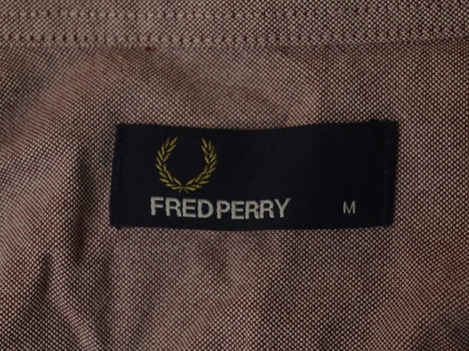 Fred Perry Fred Perry Pink Collared Regular Fit Button-Up Shirt Size M Size US M / EU 48-50 / 2 - 8 Thumbnail