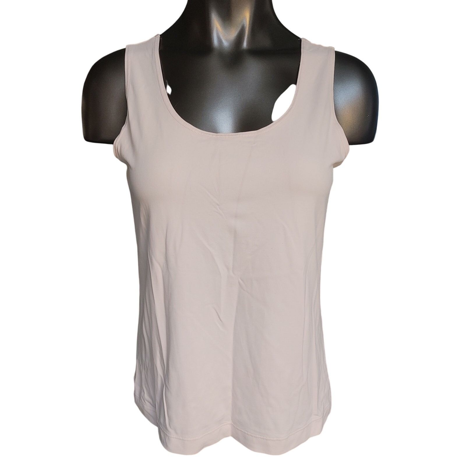 Chicos Chico's Women's 1 Light Pink Sleeveless Round Neck Tank Top Size M / US 6-8 / IT 42-44 - 1 Thumbnail