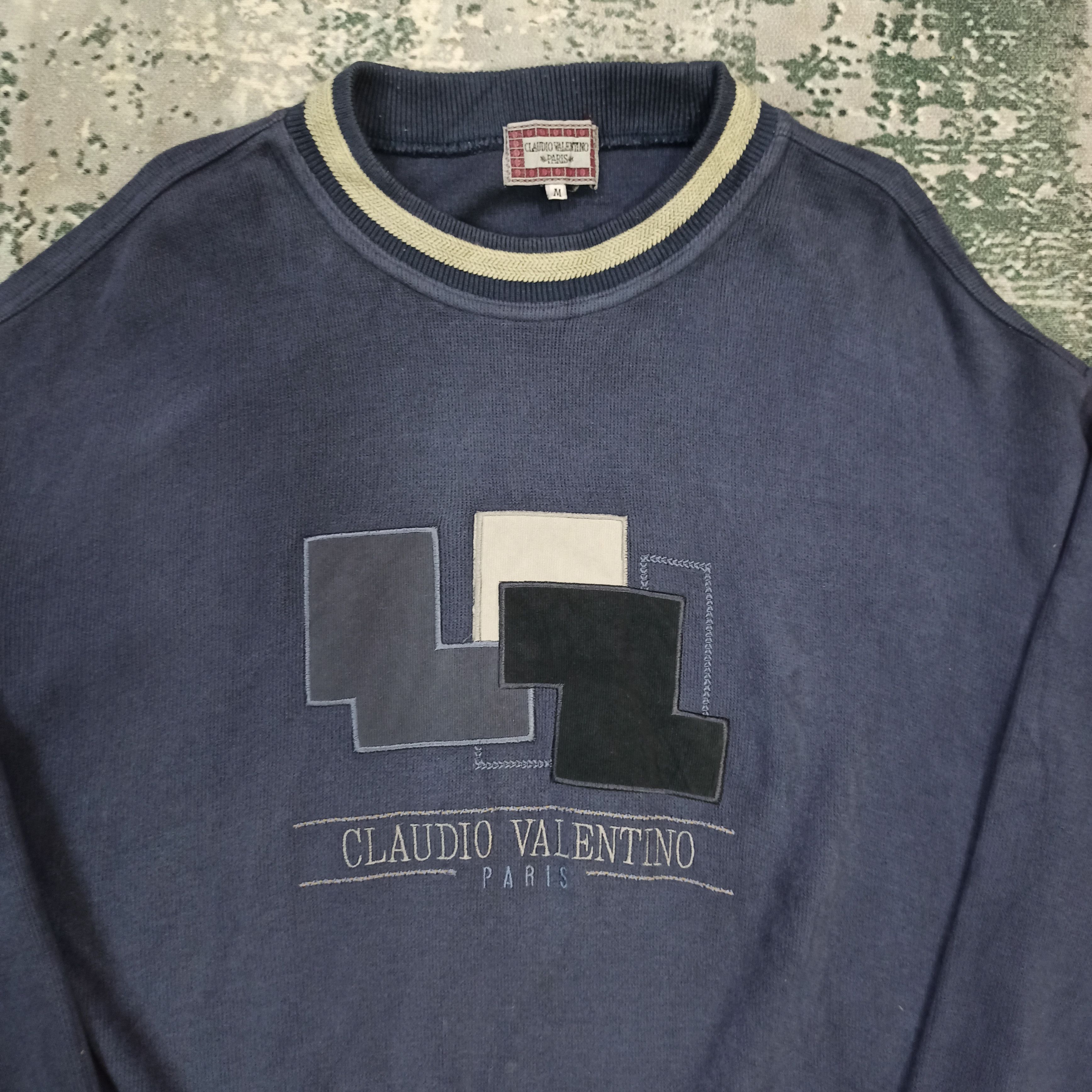 Valentino Vintage Claudio Valentino Paris Sweatshirt Size US M / EU 48-50 / 2 - 2 Thumbnail