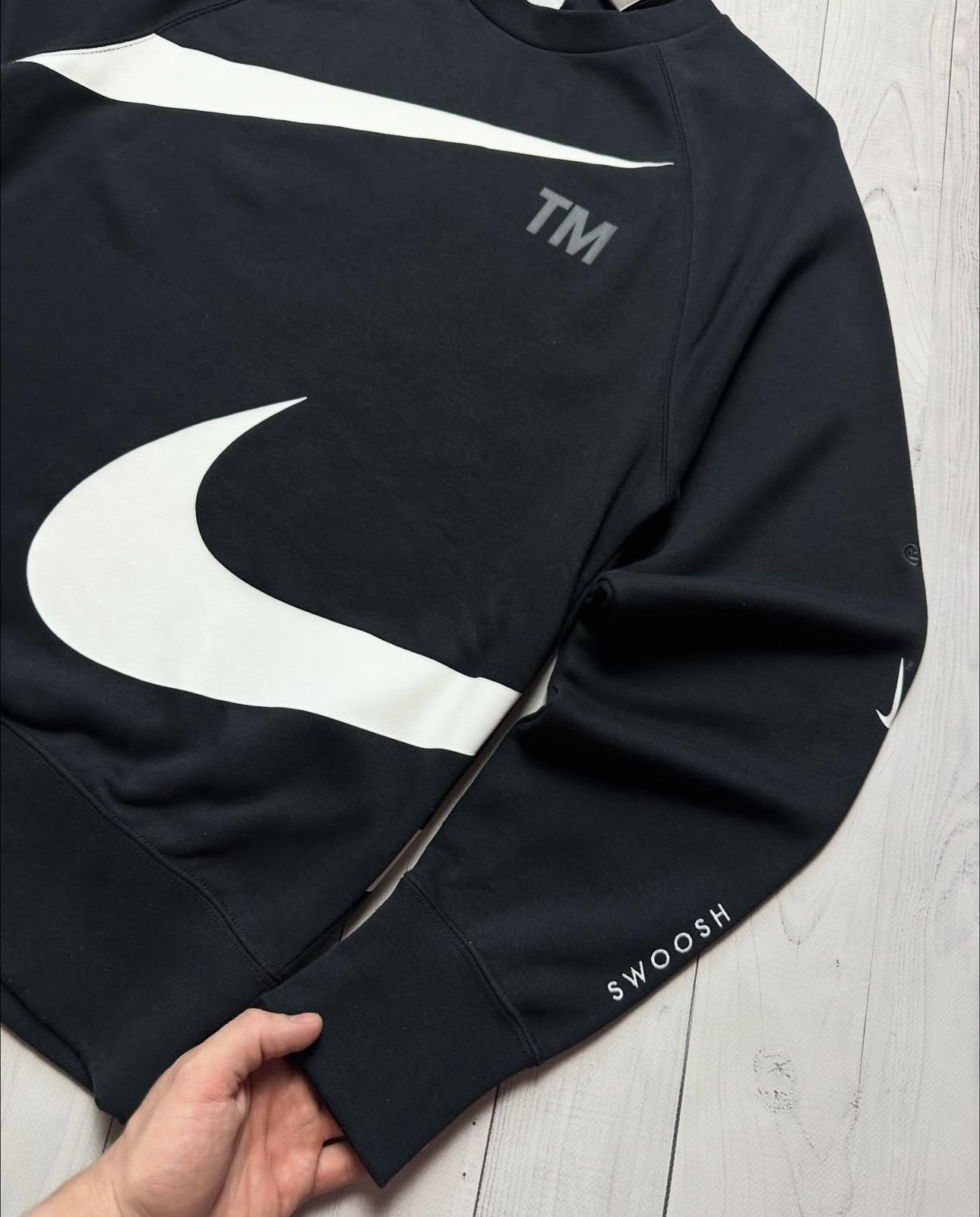 Nike Nike sweatshirt big logo big swoosh size S,M Size US S / EU 44-46 / 1 - 3 Thumbnail
