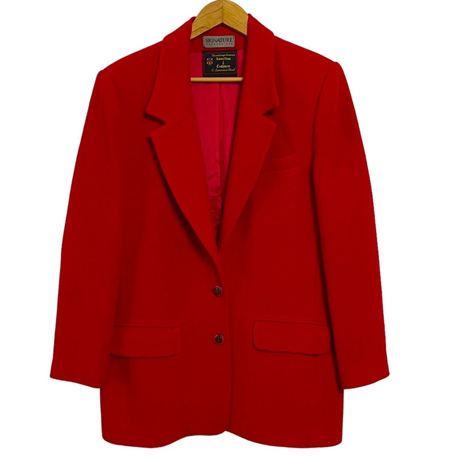 Other Signature Expressions Wool Cashmere Blend Blazer Jacket Size L / US 10 / IT 46 - 2 Thumbnail