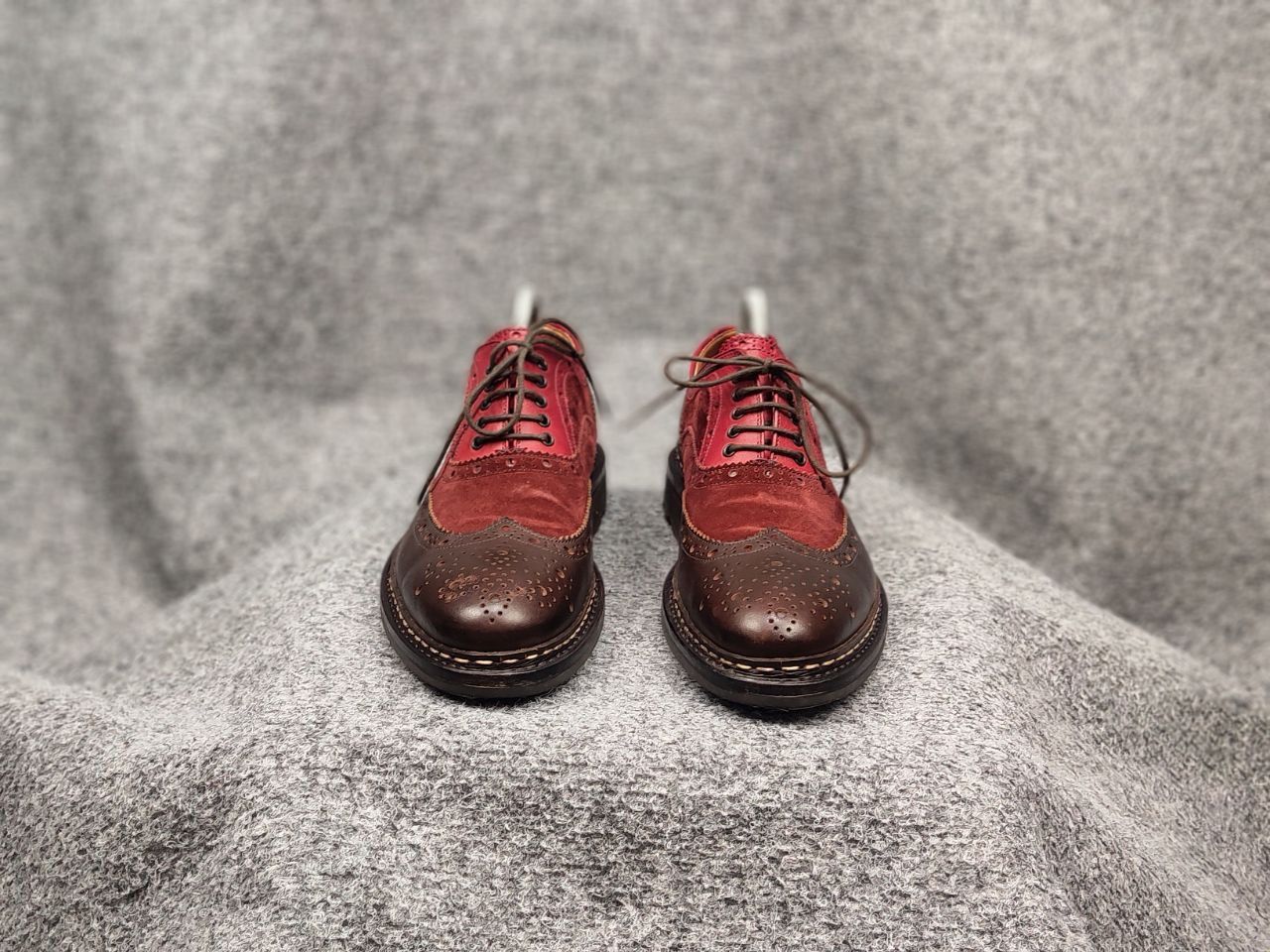Heschung Heschung Design Owen Oxford Leather Red Brogue Boots Size US 7.5 / EU 40-41 - 7 Thumbnail