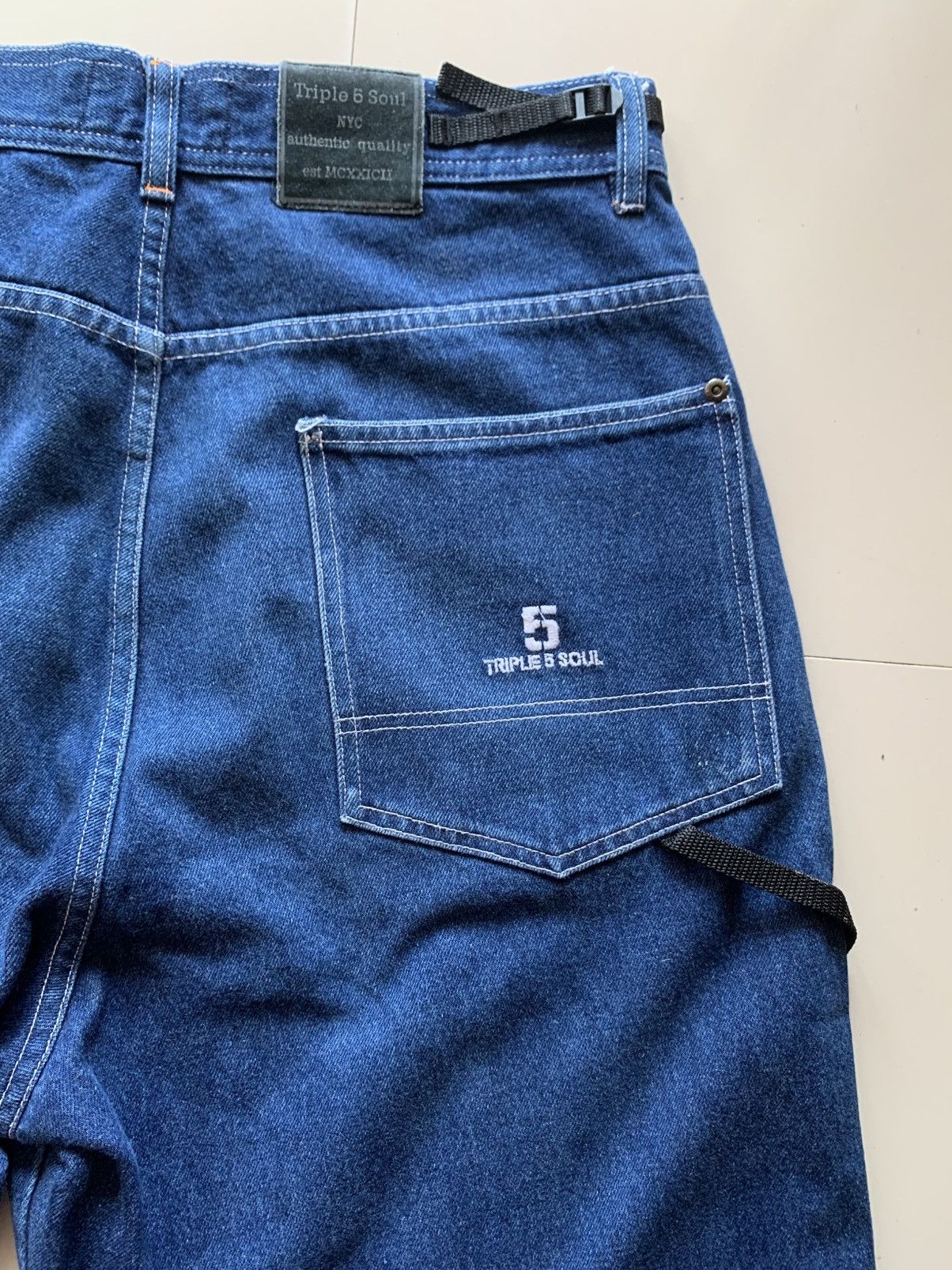 Triple 5 Soul Vintage Triple 5 Soul NYC Baggy x Carpenter Jeans wide Leg Size US 34 / EU 50 - 10 Thumbnail