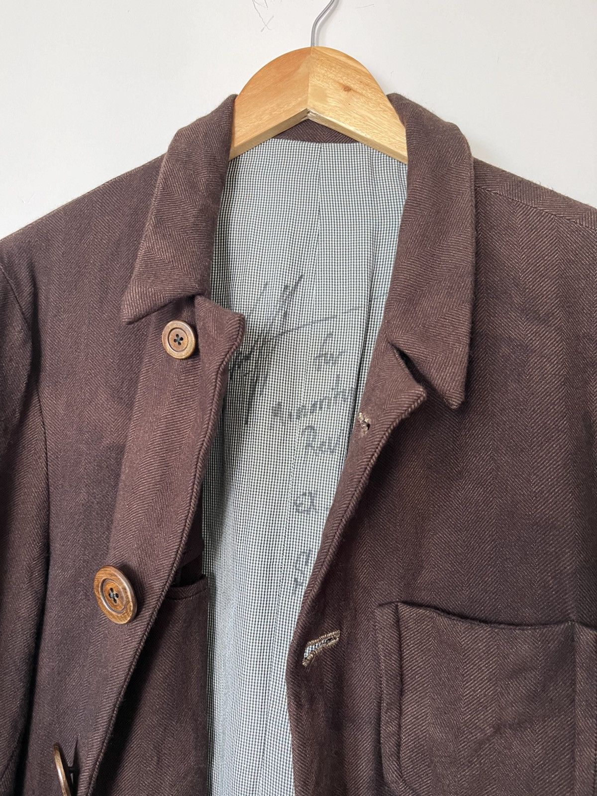 Geoffrey B. Small G.B.S 1/1 coat with large wooden buttons Size US M / EU 48-50 / 2 - 5 Thumbnail
