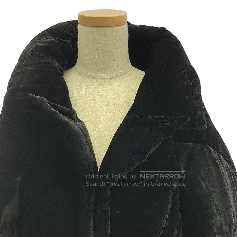 Junya Watanabe Junya Watanabe Black velvet cape-style down jacket Size S / US 4 / IT 40 - 4 Thumbnail