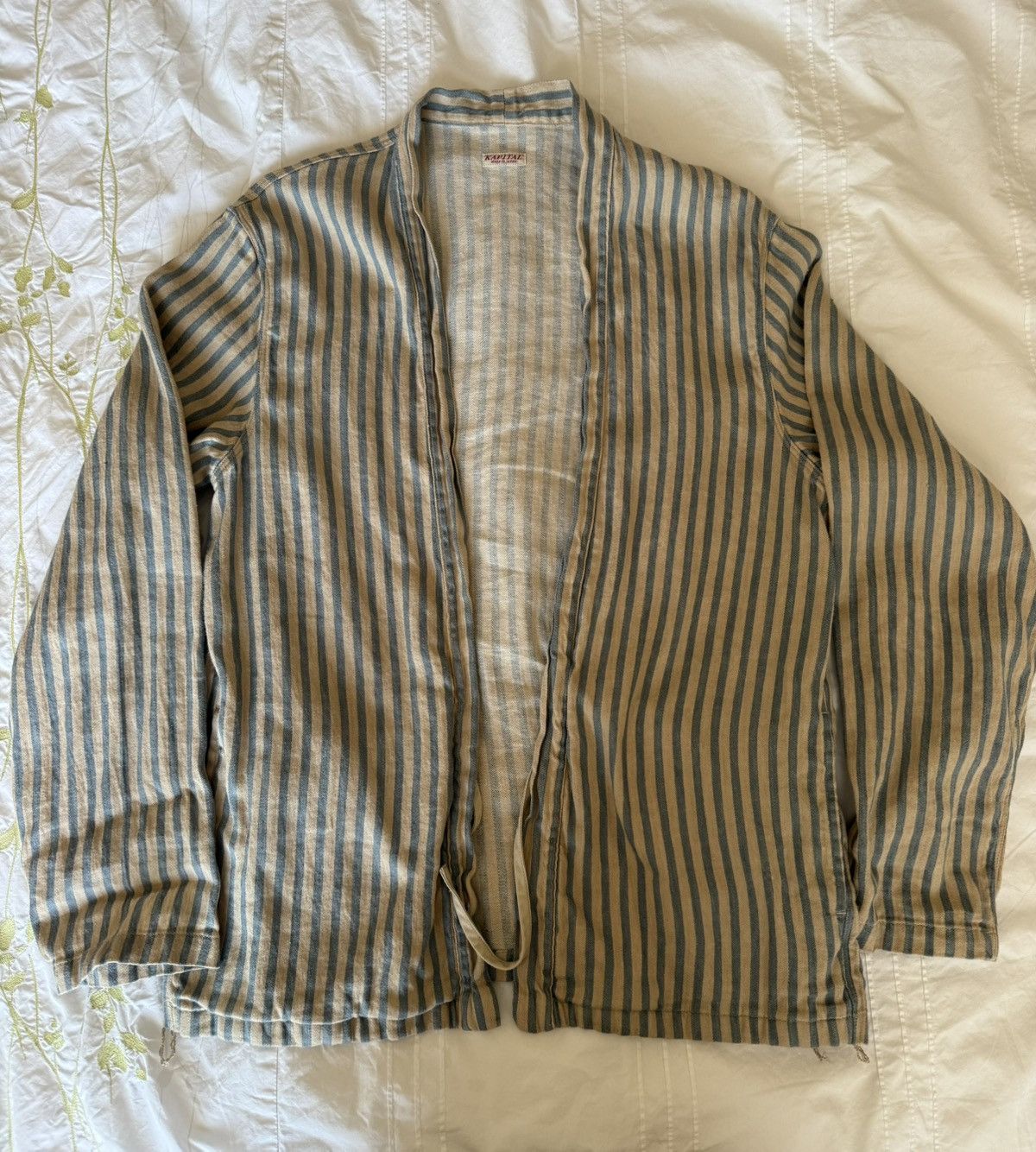 Kapital Kapital Linen Blues Hickoree Kakashi Shirt Size US XL / EU 56 / 4 - 1 Thumbnail