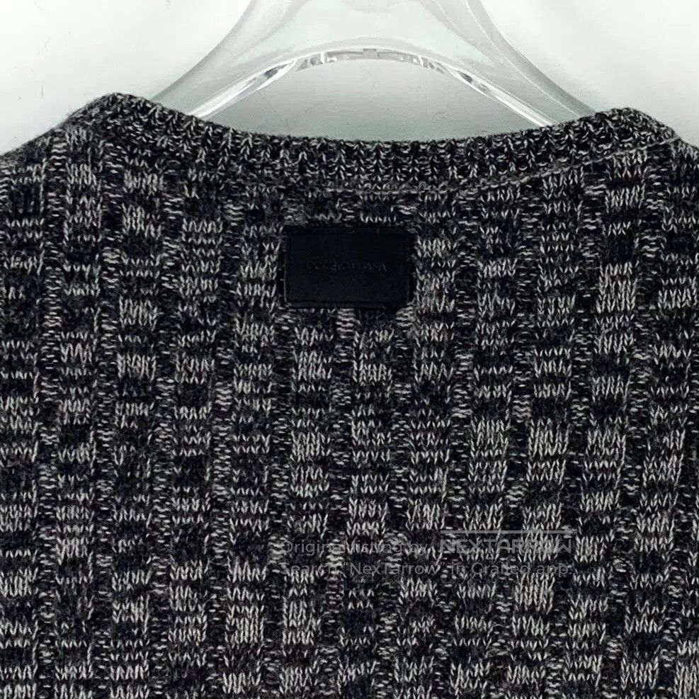 Dolce & Gabbana Dolce Gabbana Black and gray contrast wool round neck long Size US M / EU 48-50 / 2 - 5 Thumbnail
