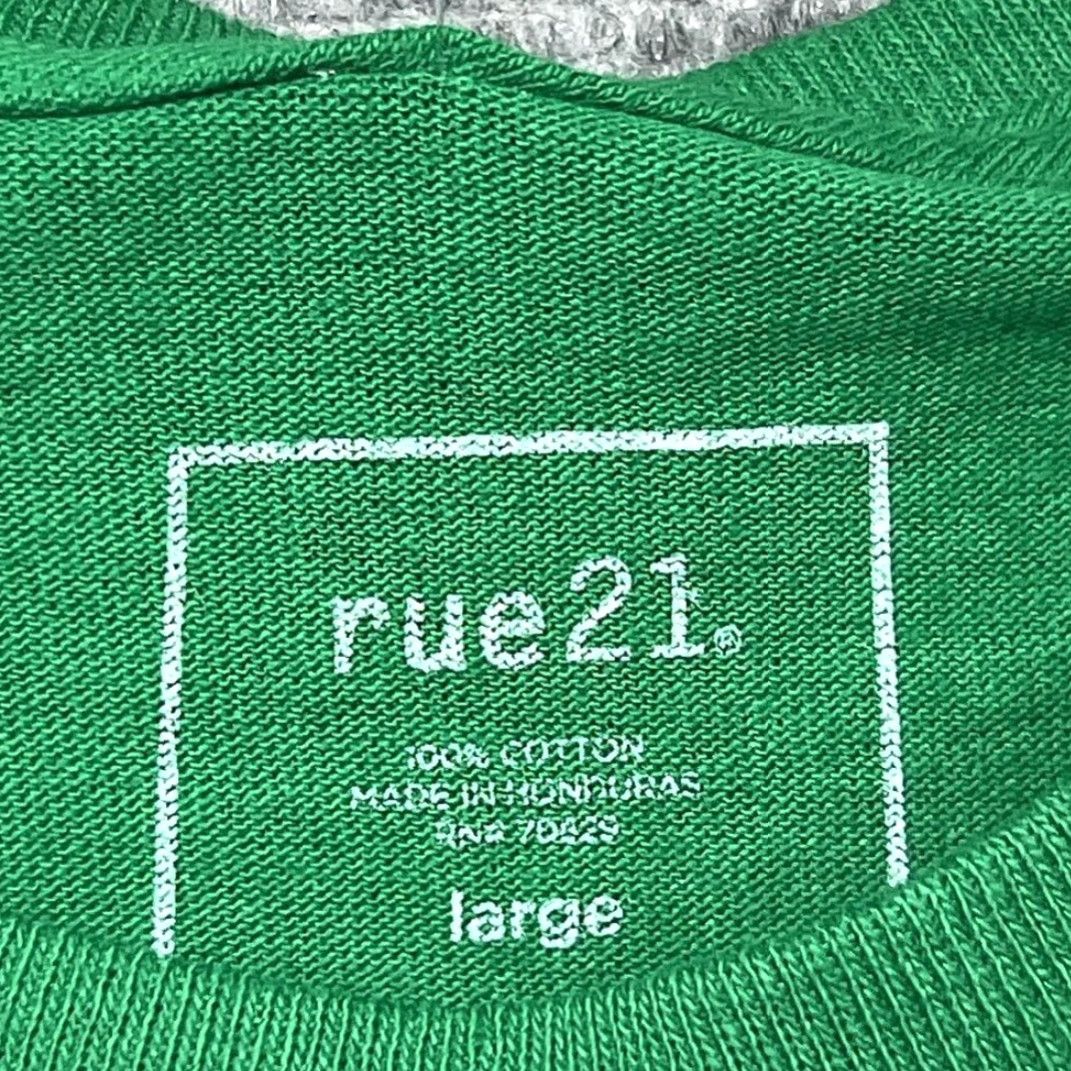 Vintage Rue21 T-Shirt Mens L Hustle Graphic Green Orange Cotton Crew Neck New Size US L / EU 52-54 / 3 - 6 Thumbnail