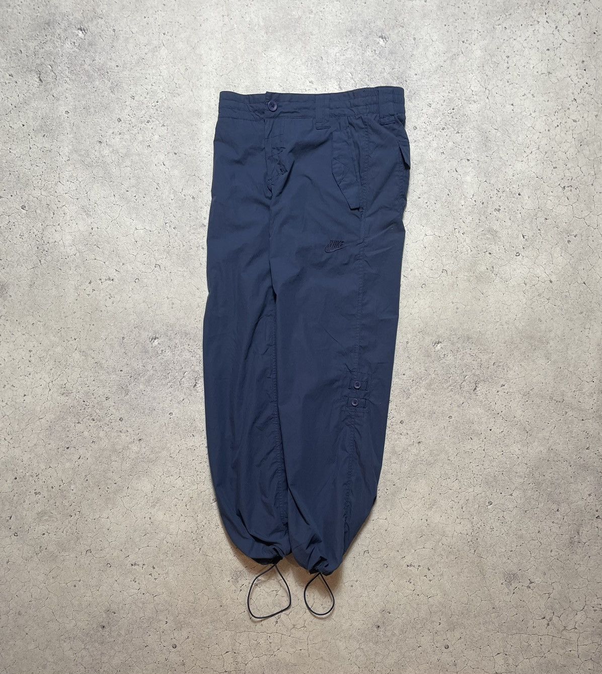 Nike × Vintage Vintage Nike Track Pants Nylon Drill Y2K Hype Swoosh Size US 30 / EU 46 - 3 Thumbnail