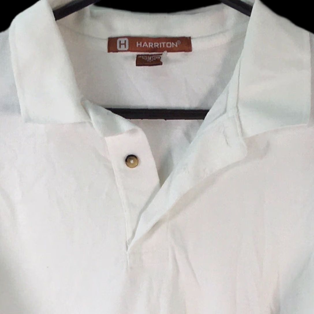 Vintage Harriton Mens Polo Shirt White Short Sleeve Classic Fit M Golf Size US M / EU 48-50 / 2 - 3 Thumbnail