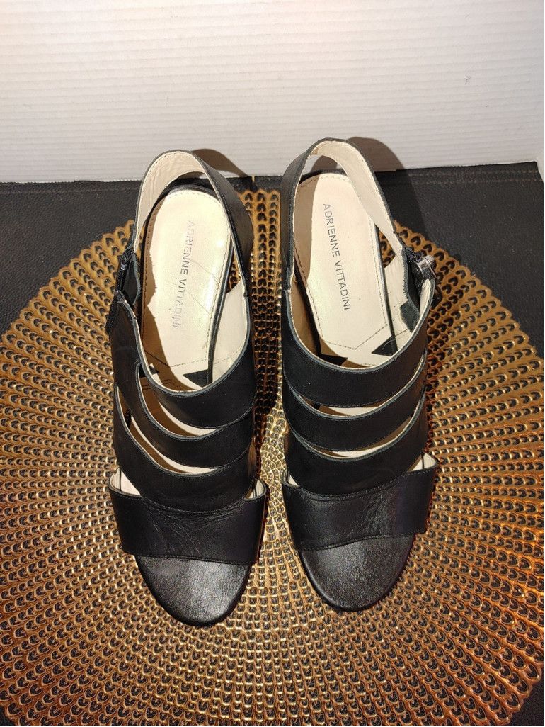 Other Adrienne Vittadini Raneer Leather Wedge Sandals Size 10 Size US 10 / IT 40 - 3 Thumbnail