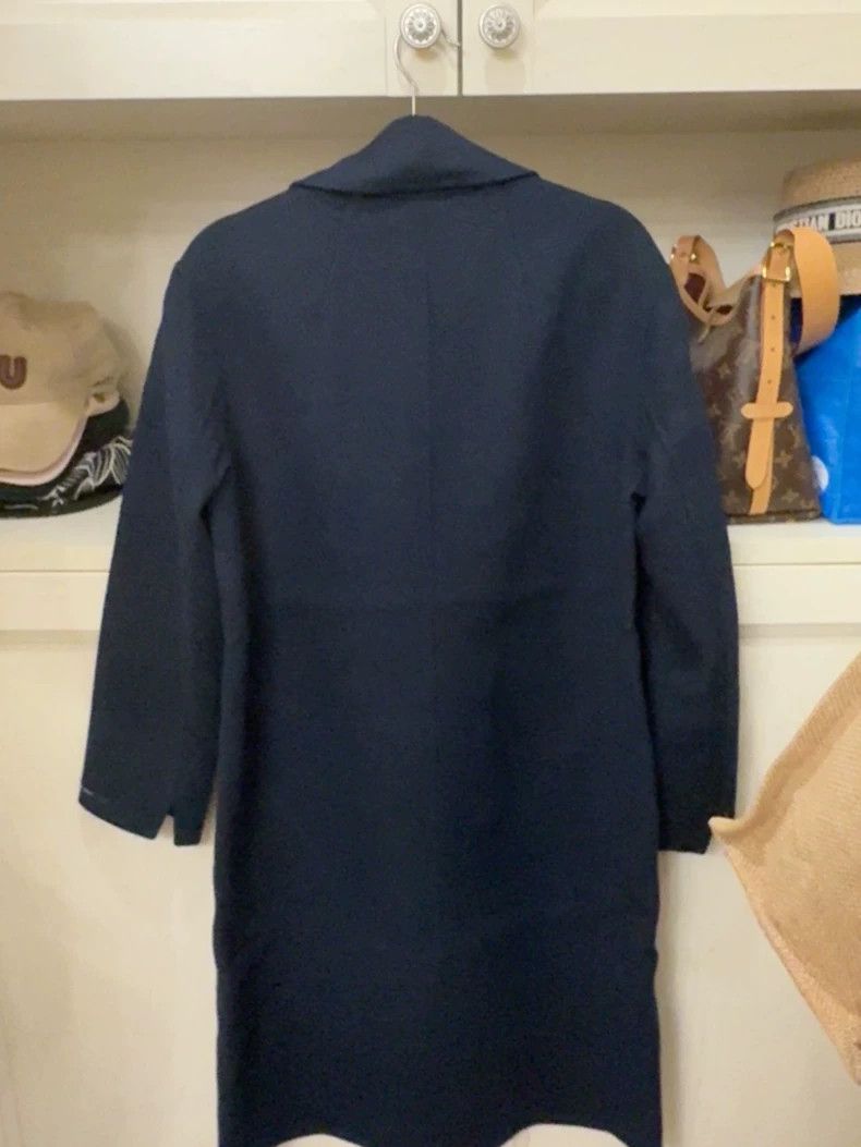 Max Mara Max Mara Navy blue double-breasted cashmere coat Size L / US 10 / IT 46 - 6 Thumbnail
