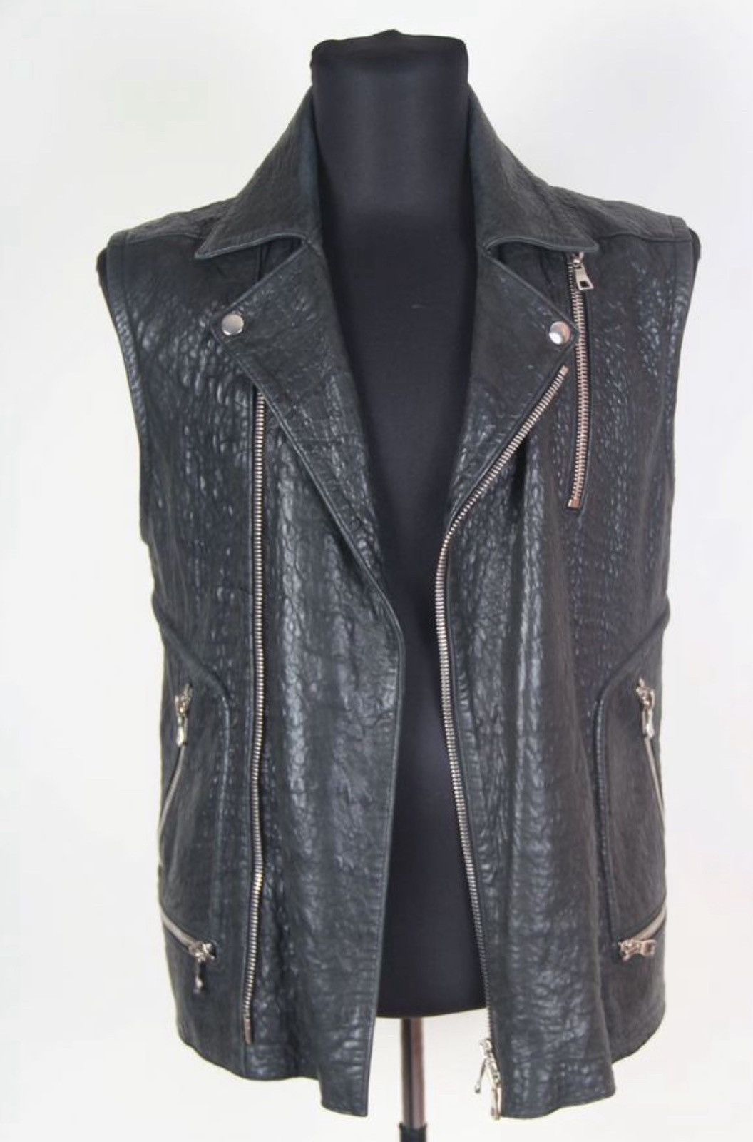 Balmain 2012 Balmain Leather Vest Size US M / EU 48-50 / 2 - 4 Thumbnail