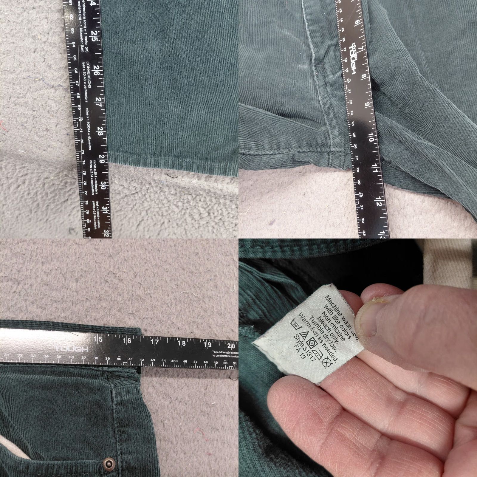 J.Crew J.Crew Corduroy Essential Straight Pants Women's 31 Green Stretch Casual Preppy Corduroy Stretch Pants Green Womens 31 Regular City College Preppy Size 24" / US 00 / IT 34 - 8 Thumbnail