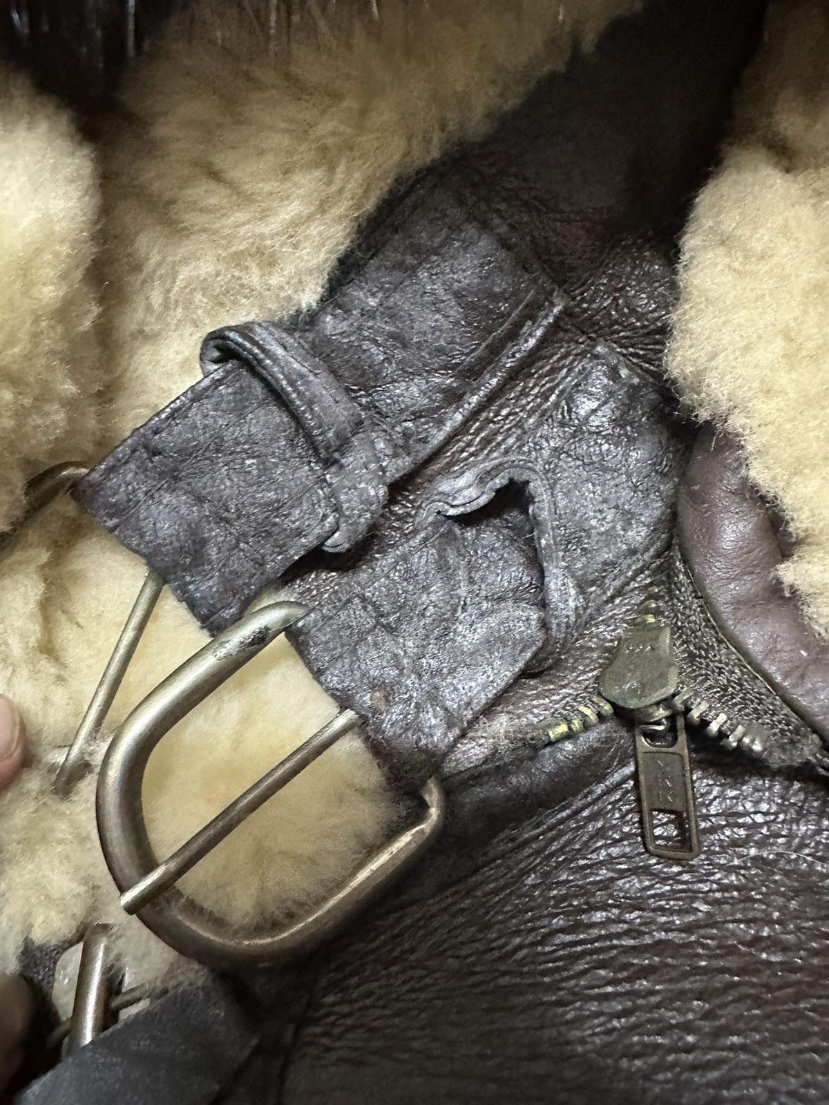Vintage Vintage B3 sheepskin jacket with fur hooded Size US L / EU 52-54 / 3 - 4 Thumbnail