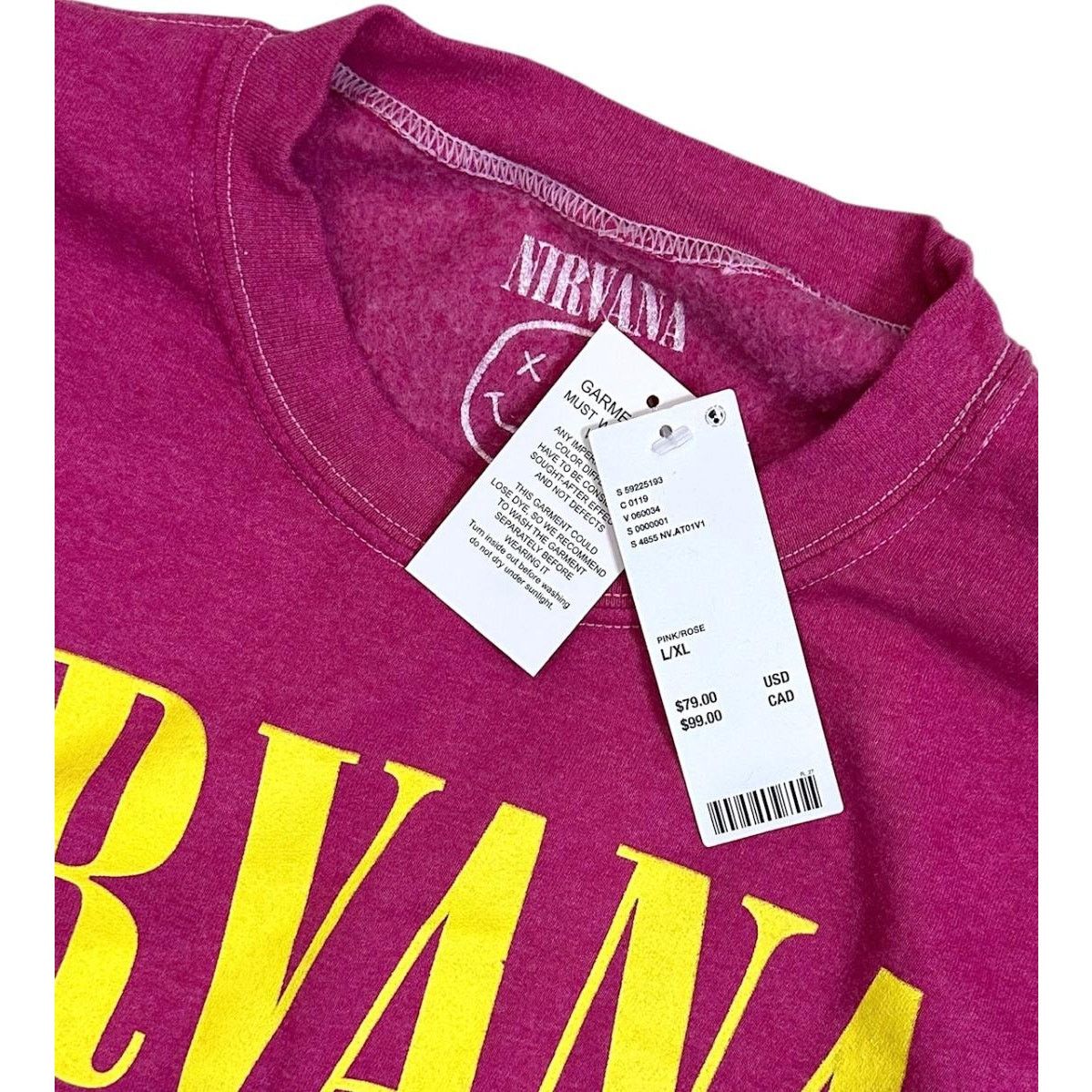 Urban Outfitters Urban Outfitters Oversized Sweatshirt Spiral Crewneck Pink Size XL / US 12-14 / IT 48-50 - 6 Thumbnail