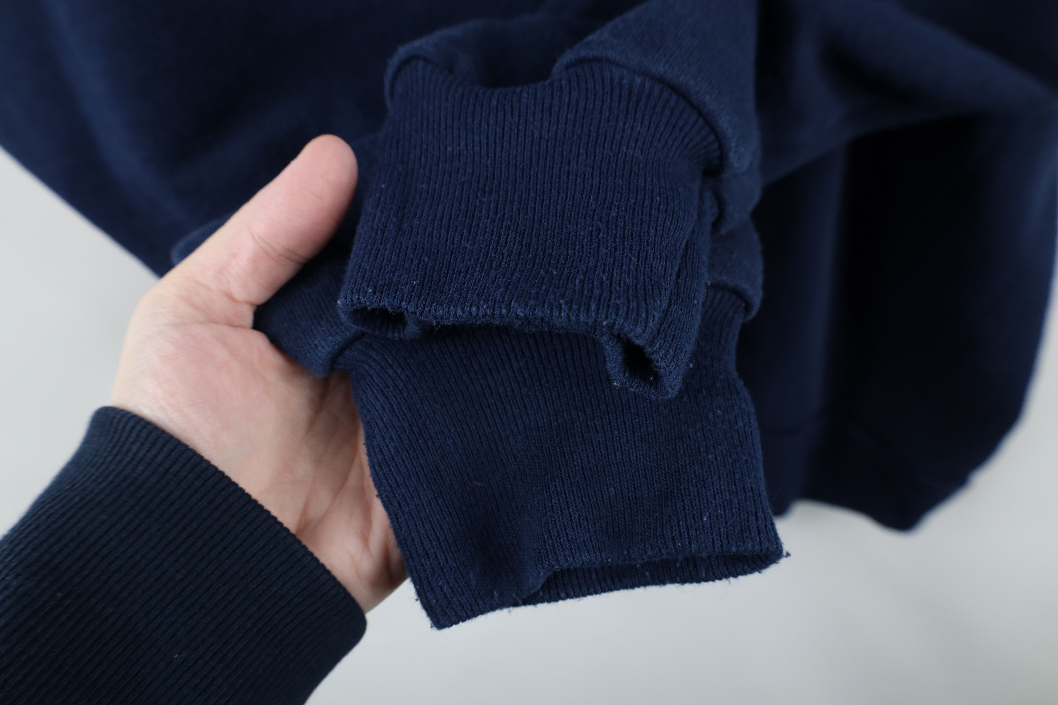 Vintage Vintage 90s Streetwear Crewneck Sweatshirt Navy Blue USA Size US XXL / EU 58 / 5 - 4 Thumbnail