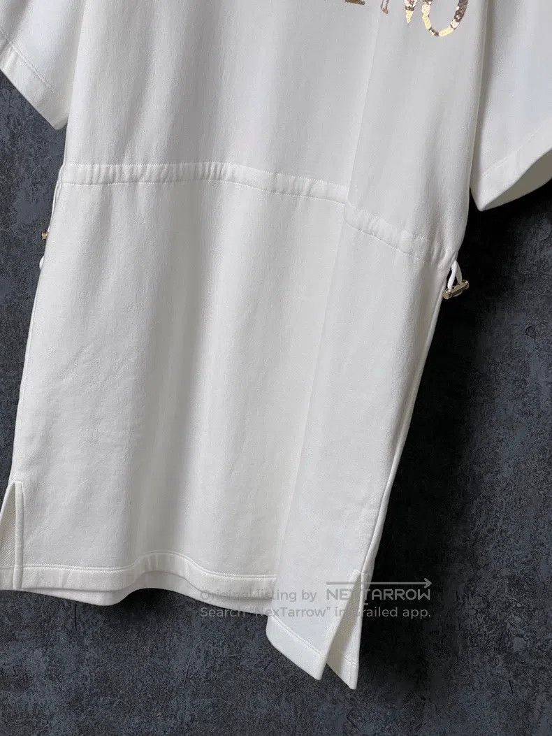 Valentino Valentino White letters or drawstring dresses Size M / US 6-8 / IT 42-44 - 3 Thumbnail