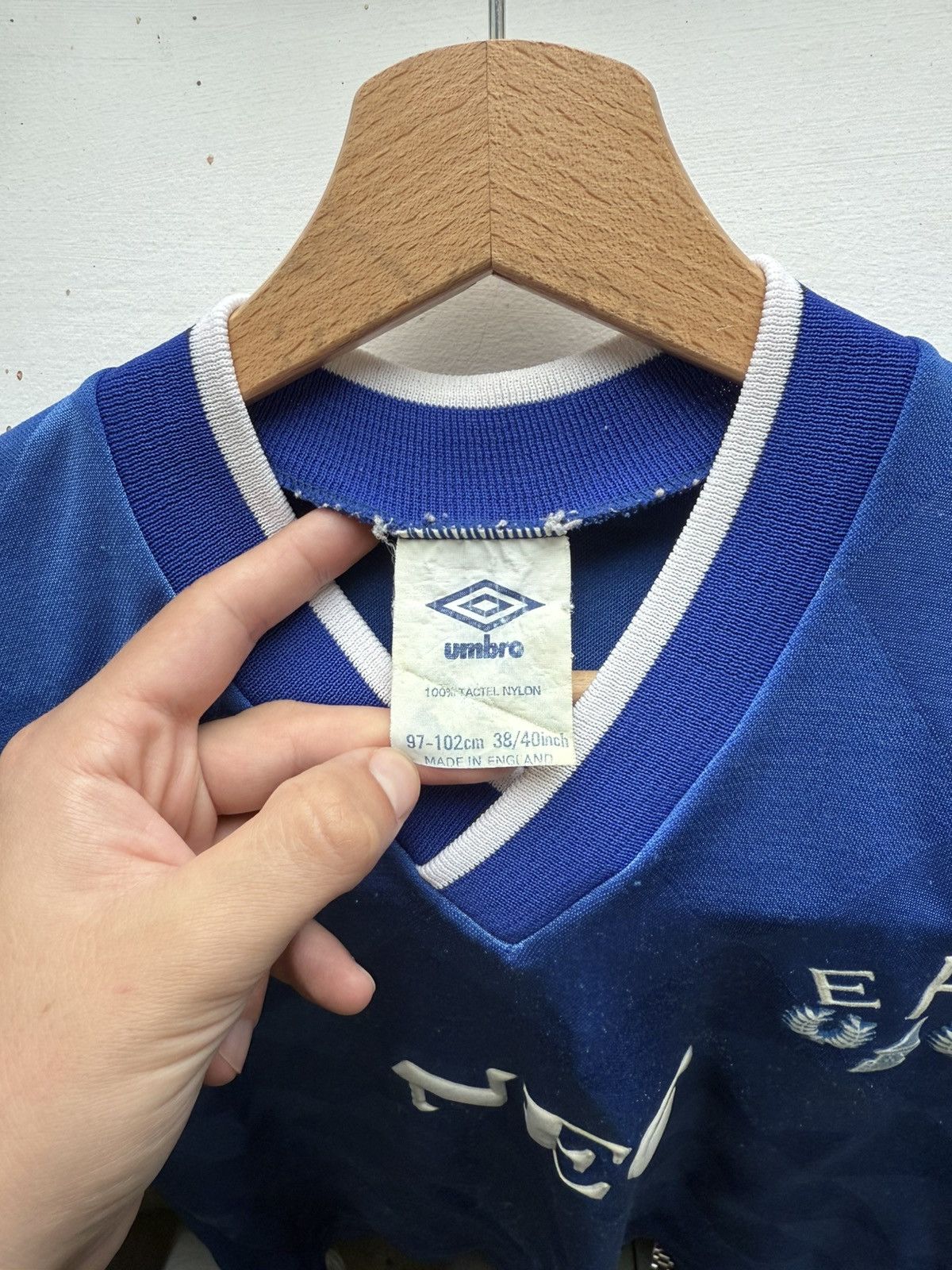 Umbro Everton FC 1986 Vintage Soccer Jersey Football Kit Size US M / EU 48-50 / 2 - 3 Thumbnail