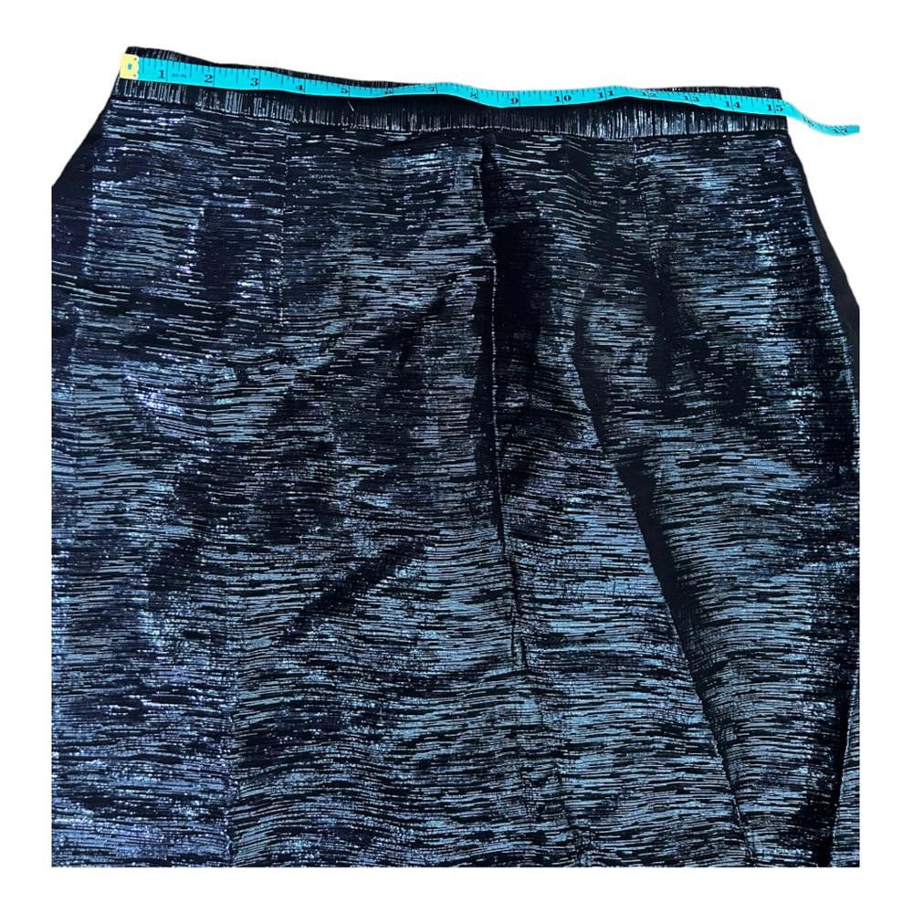 Designer Vintage Silver & Black Skirt Size 14 Size 36" / US 14 / IT 50 - 4 Thumbnail