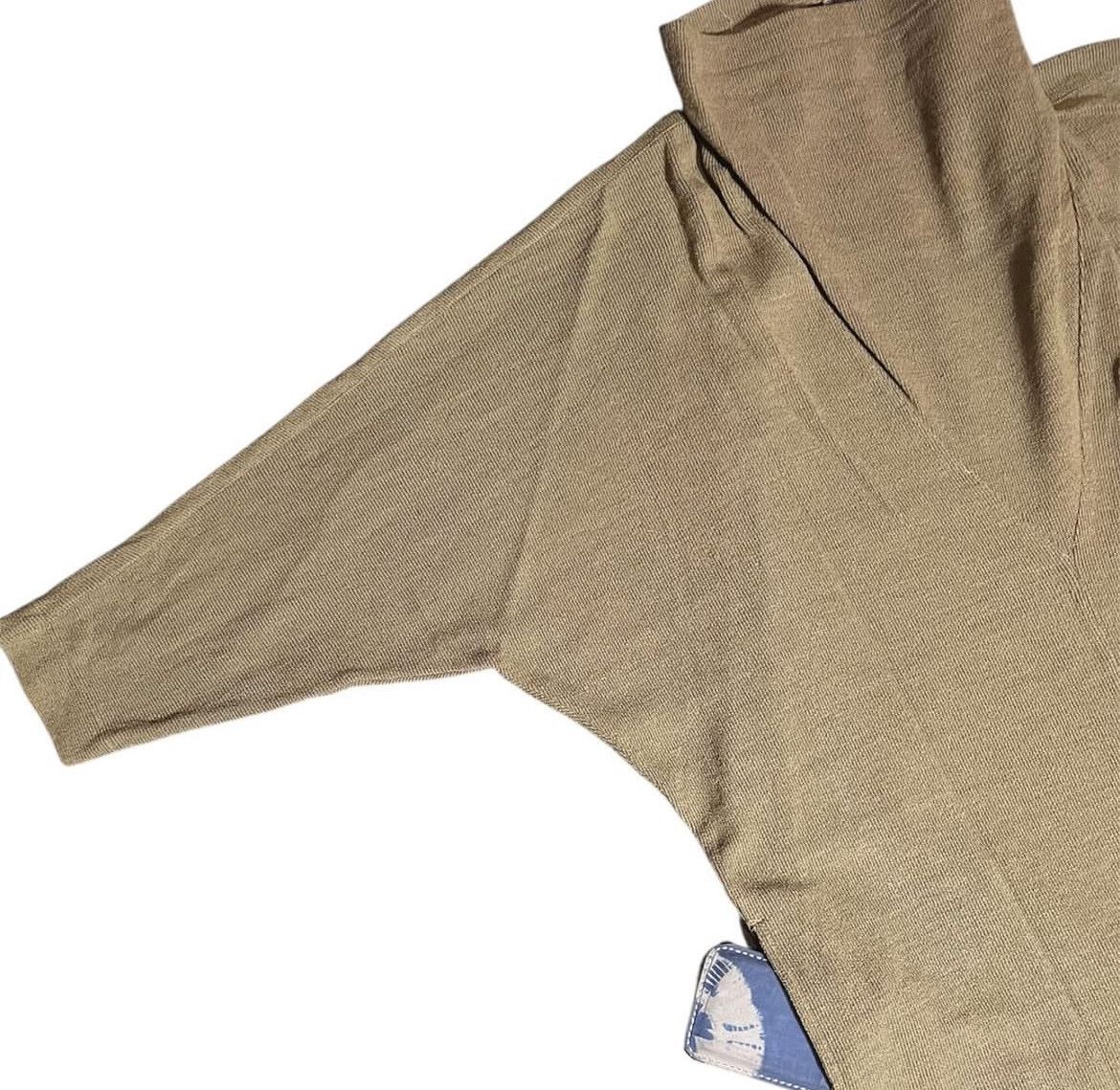 Issey Miyake 2000s Plantation Batwing Wool Knit Dress Size M / US 6-8 / IT 42-44 - 2 Thumbnail