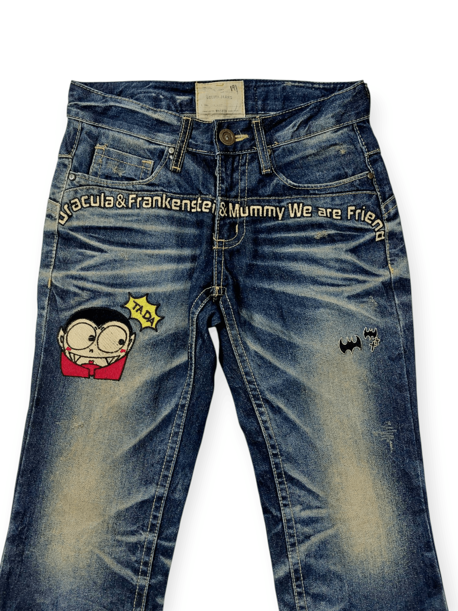 Other Yoshitomo Nara x Lolita Embroided Dracula Frankenstein Size US 30 / EU 46 - 4 Thumbnail
