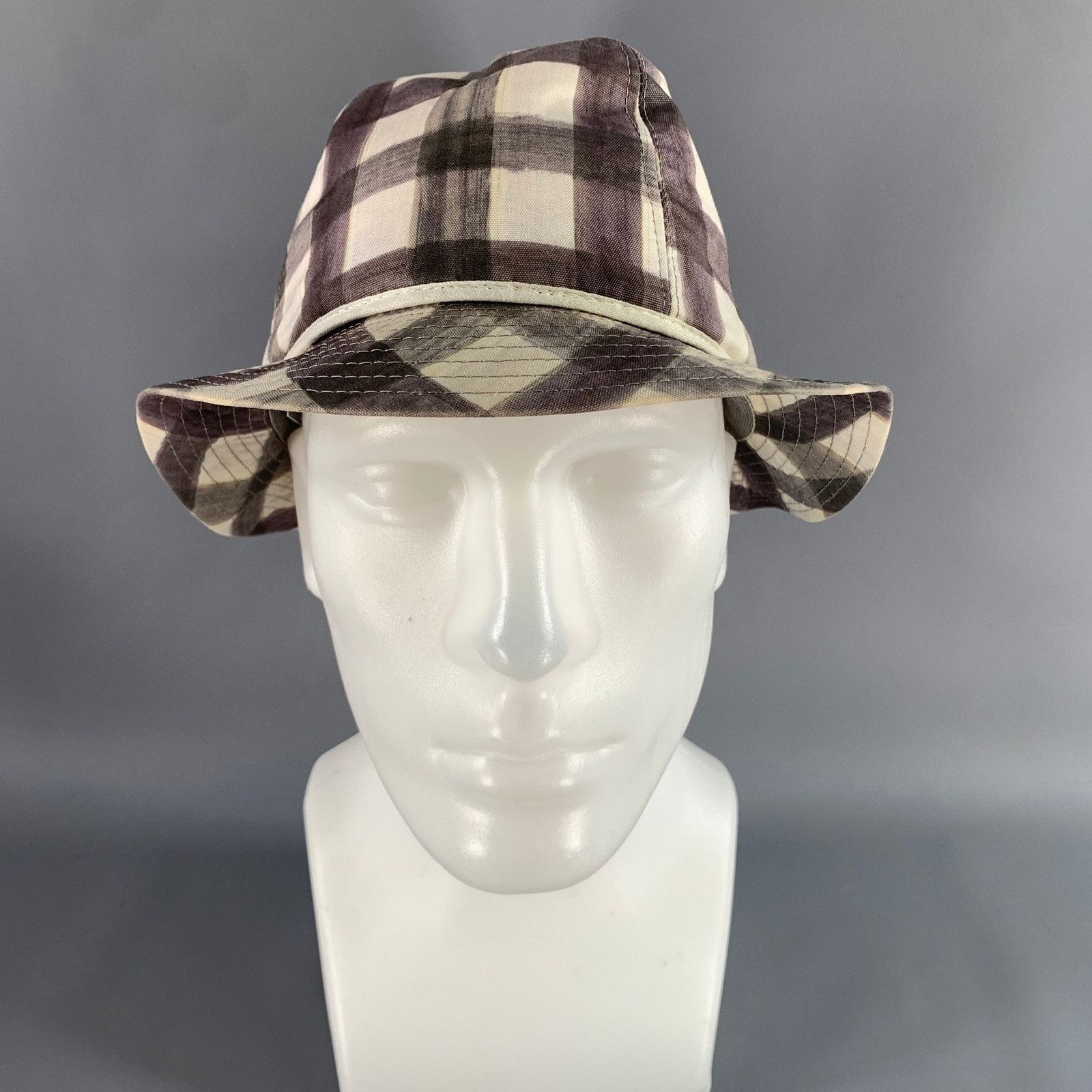 Paul Smith PAUL SMITH Size L Brown White Gingham Cotton Hats Size ONE SIZE - 5 Thumbnail