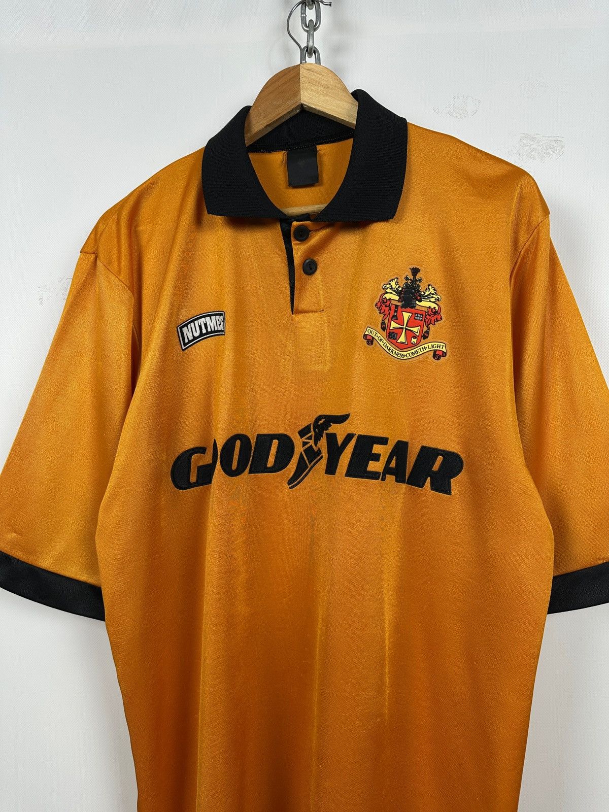 Nutmeg 1994/95 Nutmeg Wolverhampton Wanderers Vintage Soccer Jersey Size US XL / EU 56 / 4 - 2 Thumbnail