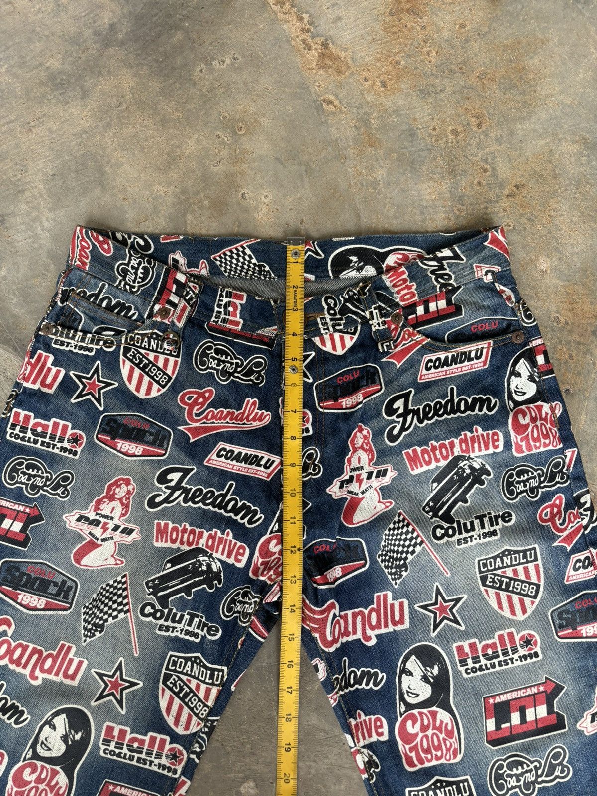 Hysteric Glamour × Japanese Brand Y2k Hysteric Glamour Style Legitimate Denim Full Print Size US 34 / EU 50 - 12 Thumbnail