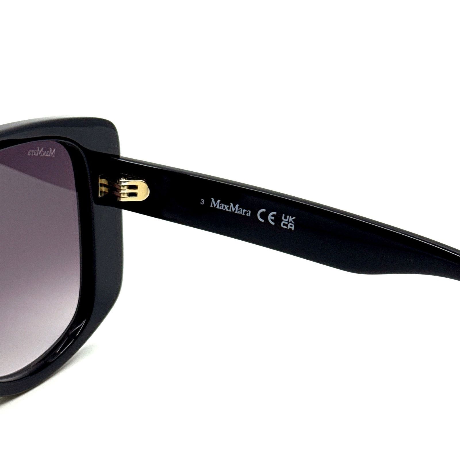 Max Mara New, MAXMARA Sunglasses Spark1 MM0075 01B Authentic Size ONE SIZE - 10 Thumbnail