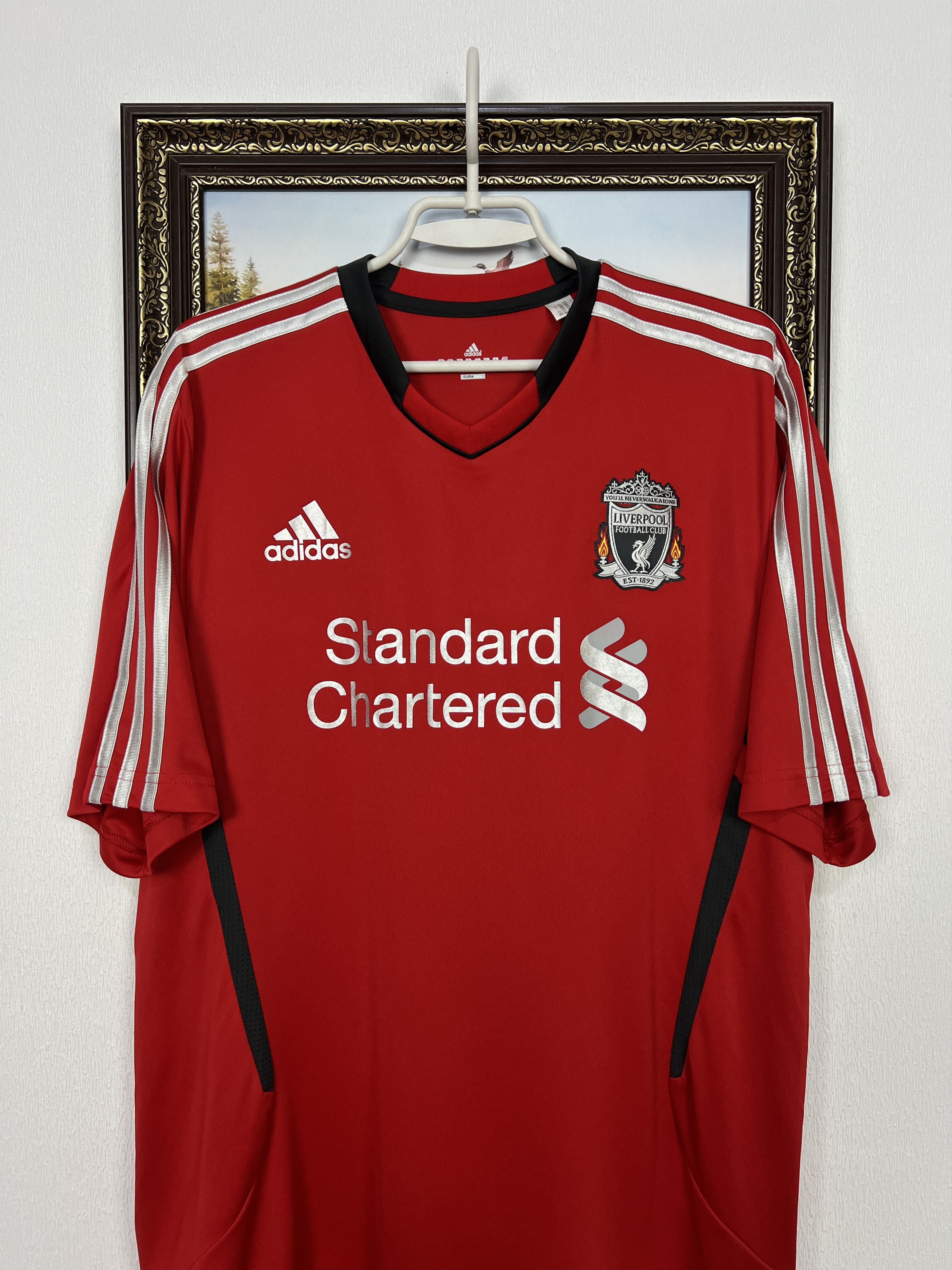 Adidas Vintage Adidas Liverpool Football Train Shirt Soccer Mens Size US L / EU 52-54 / 3 - 2 Thumbnail