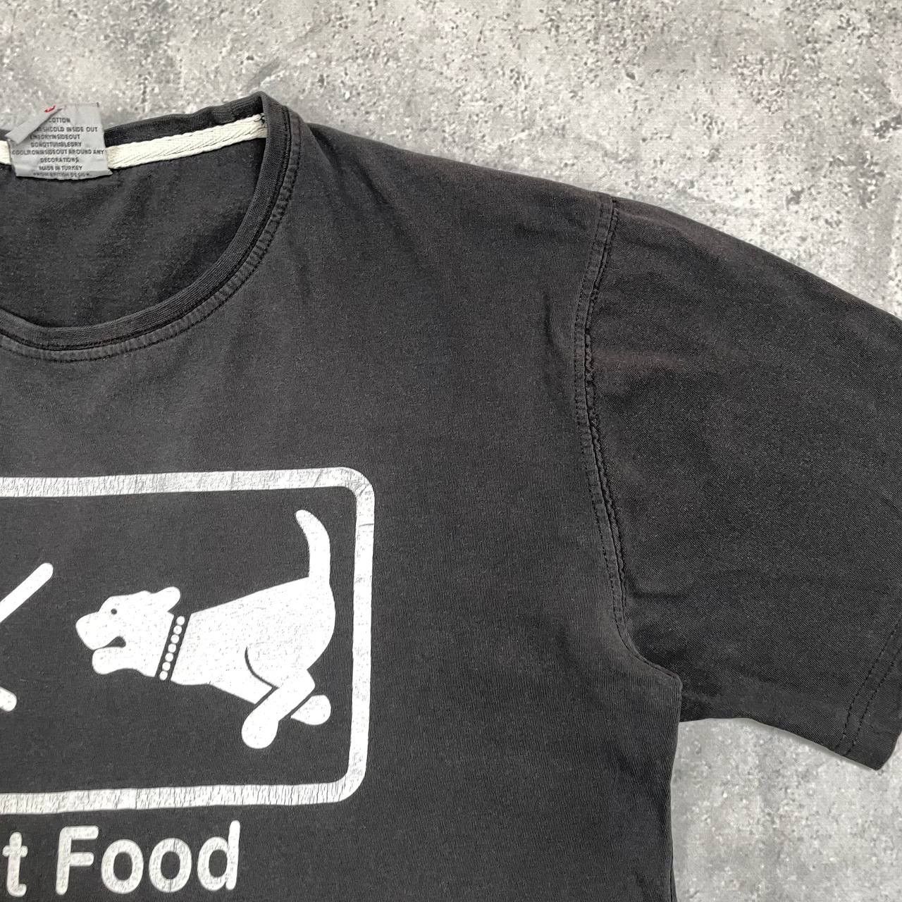 Other Vintage 2000s Chimpanzee Fast Food Humor T Shirt Faded Black Size US L / EU 52-54 / 3 - 9 Thumbnail